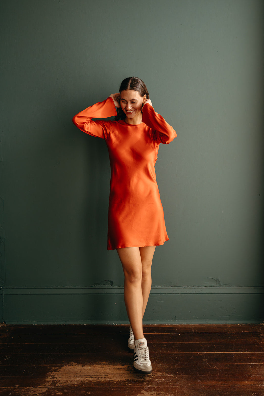 Swati Mini Dress Cotton Satin