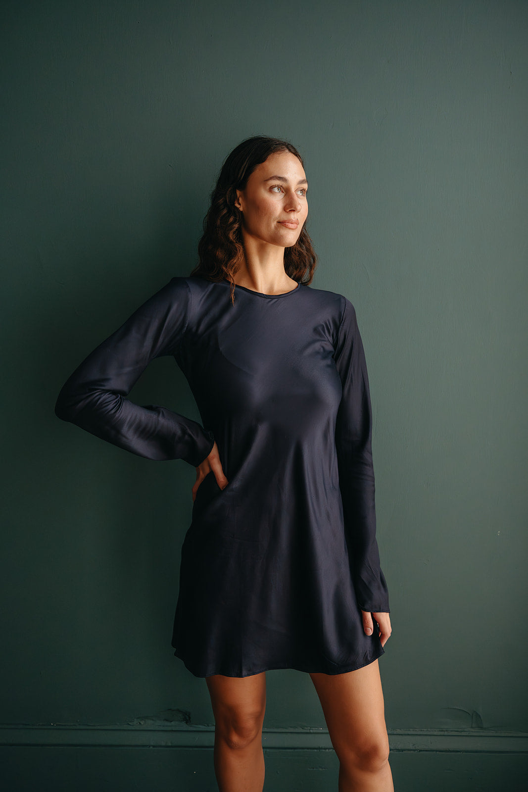 Swati Mini Dress Cotton Satin