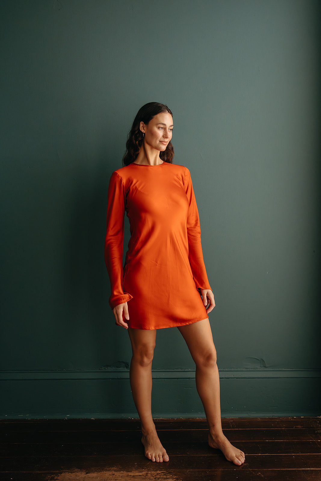 Swati Mini Dress Cotton Satin Swati Mini Dress Cotton Satin