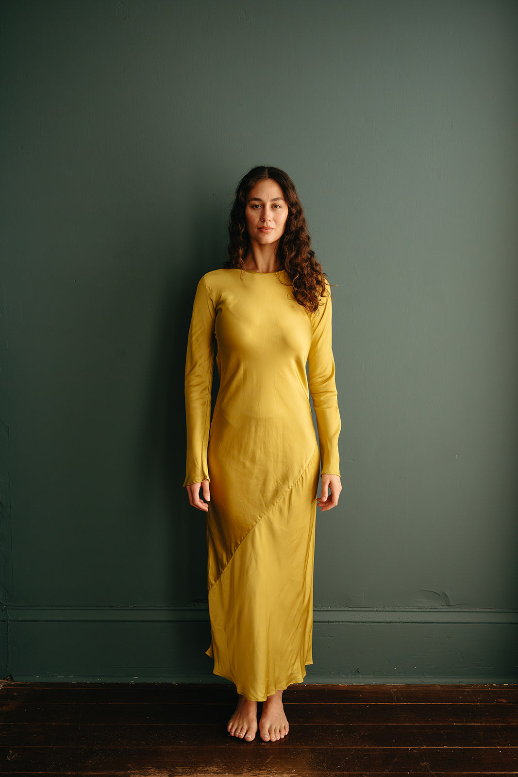 Swati Dress in Cotton Satin