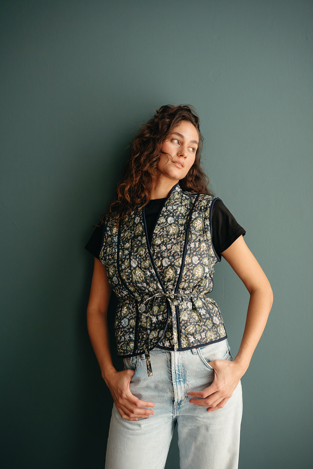 Annika Block Printed Quilted Jacket