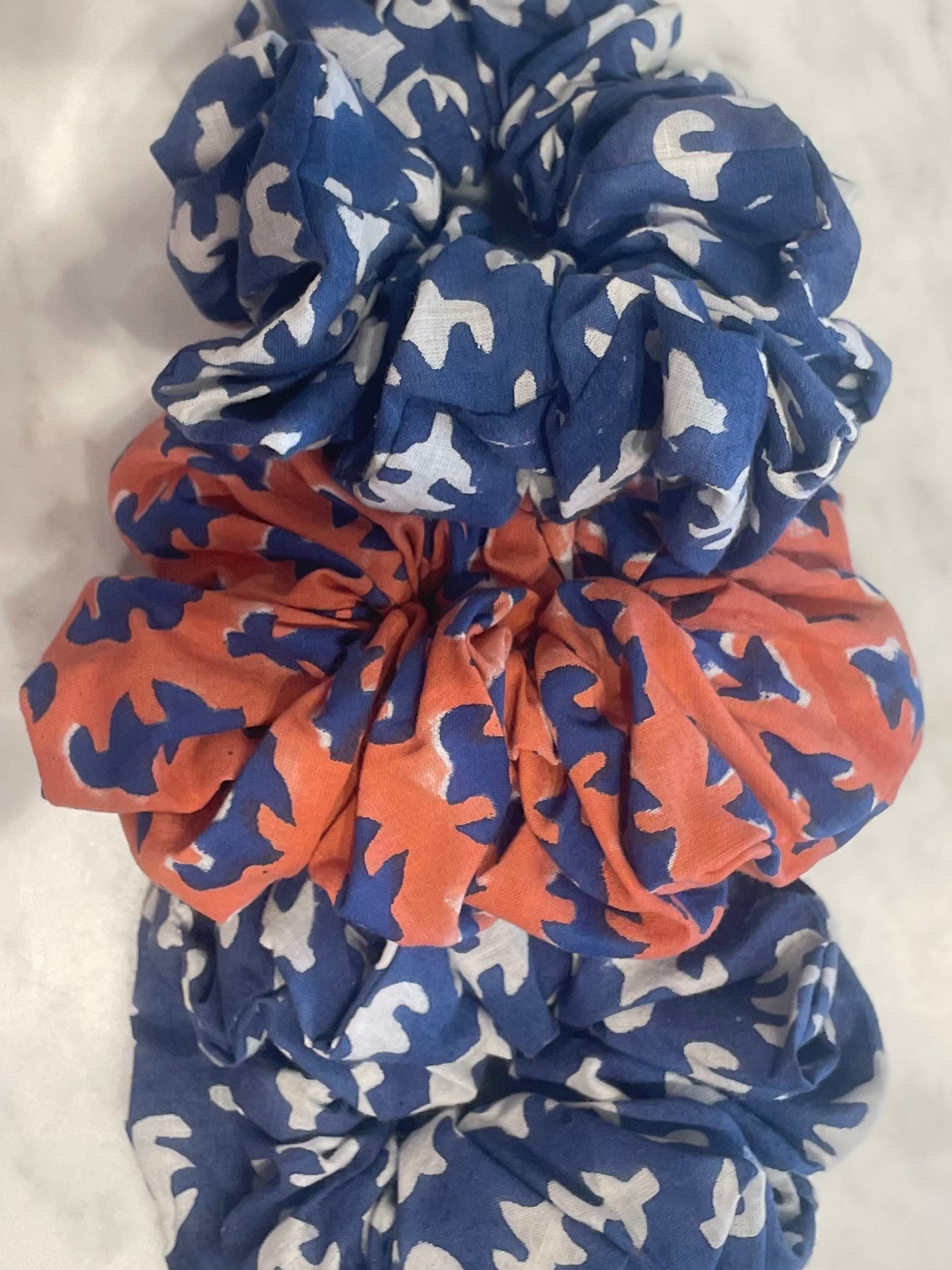Block Printed Scrunchie
