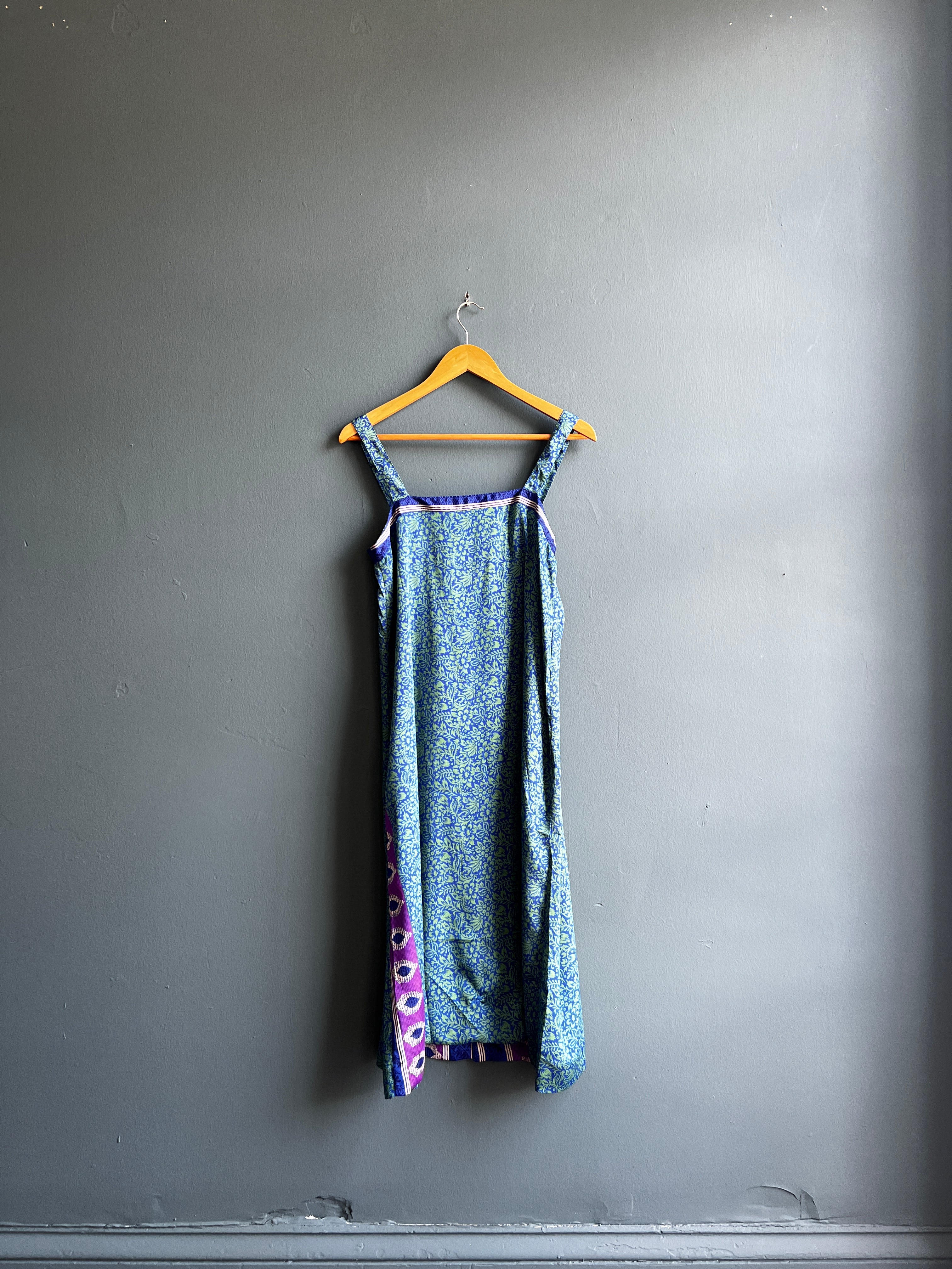 Recycled Sari Button Back Dress