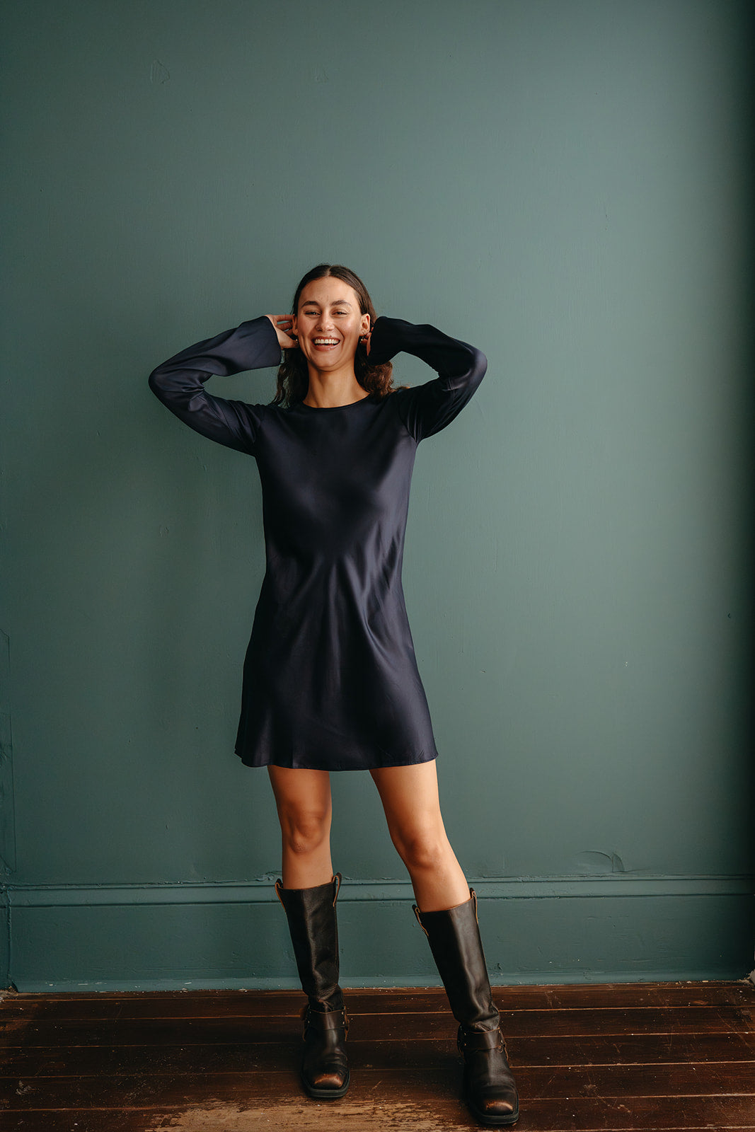 Swati Mini Dress Cotton Satin