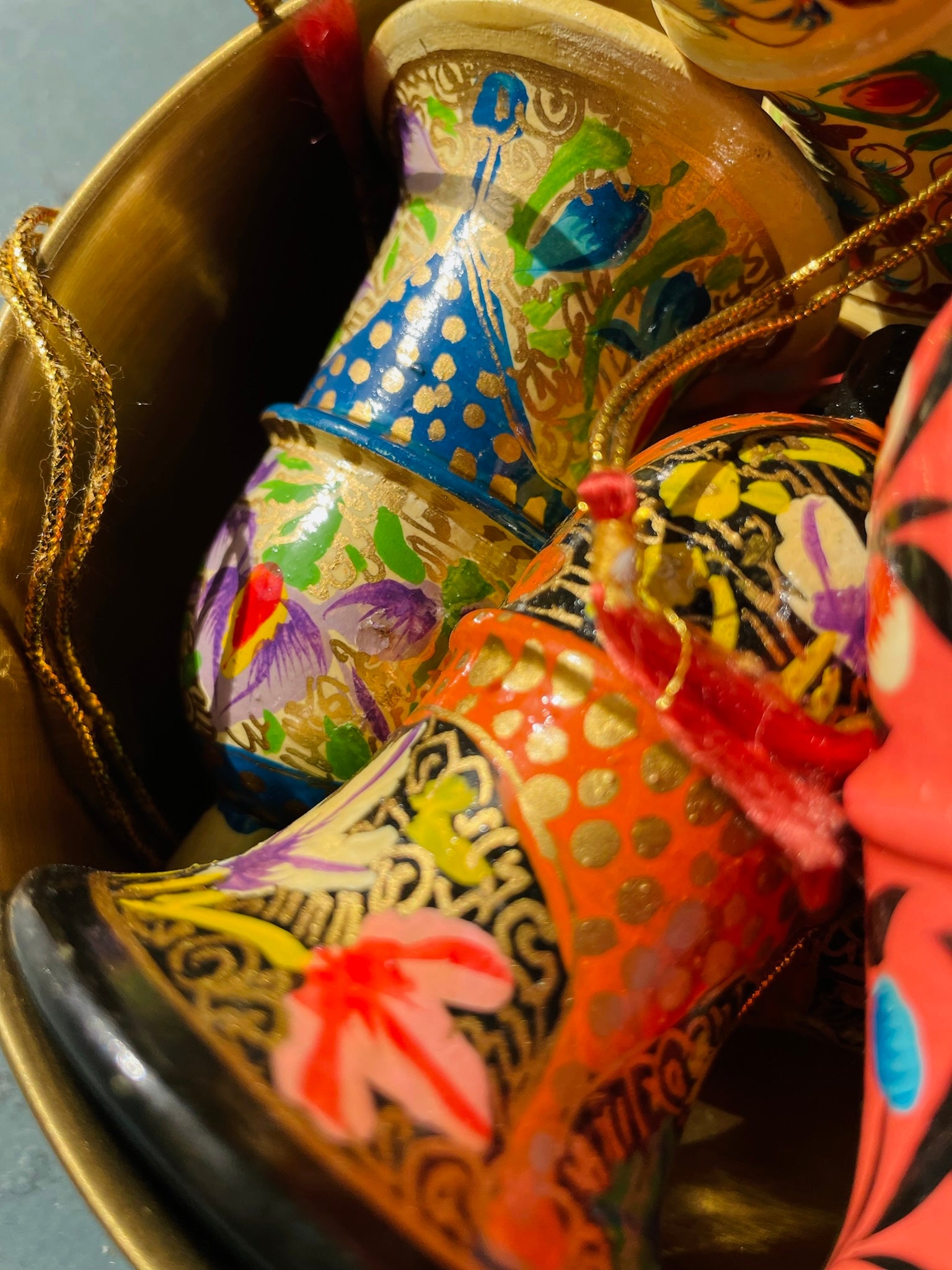 Hand Painted Bell Ornament