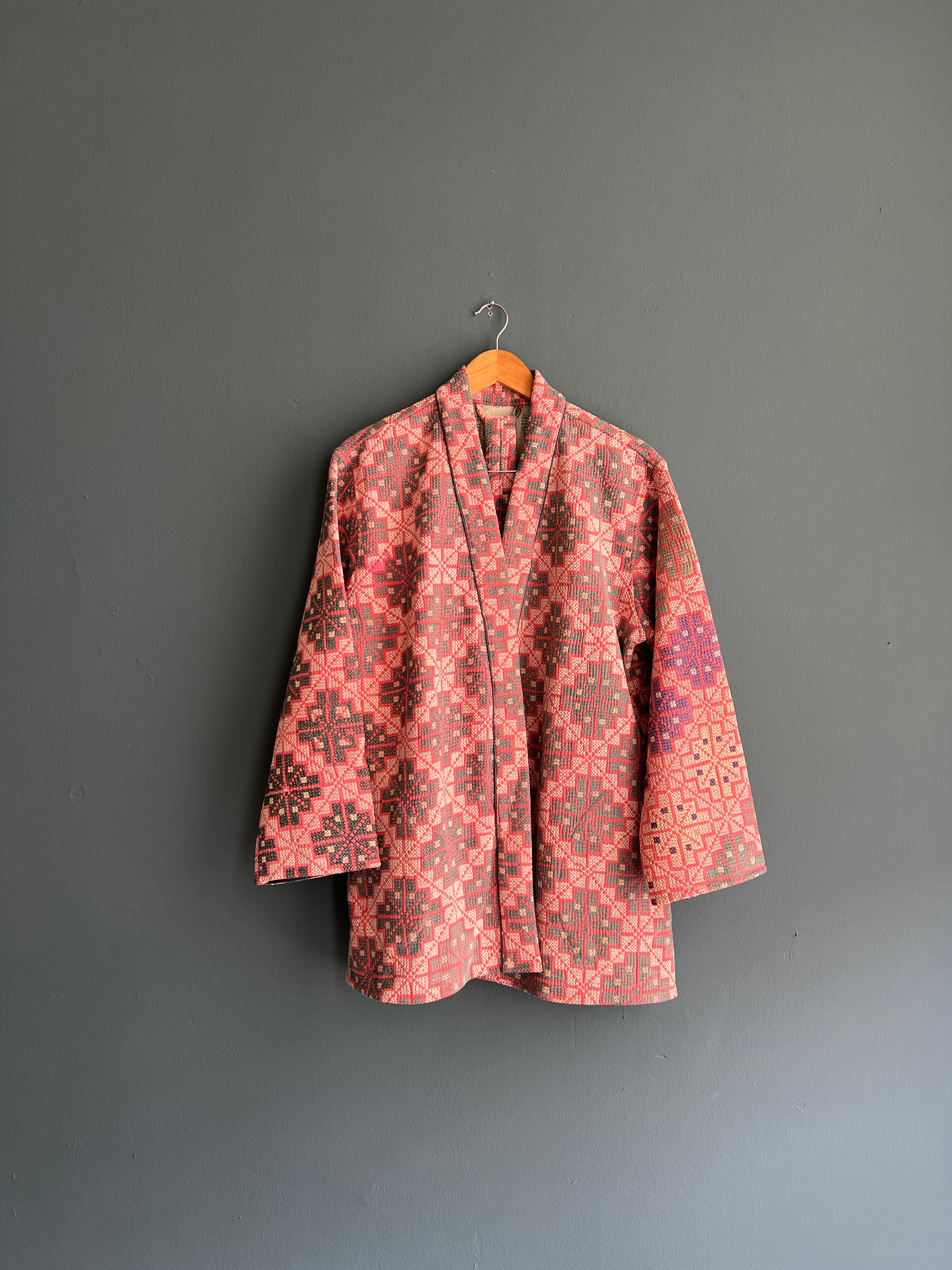 Antique Dhurrie Kimono Jacket