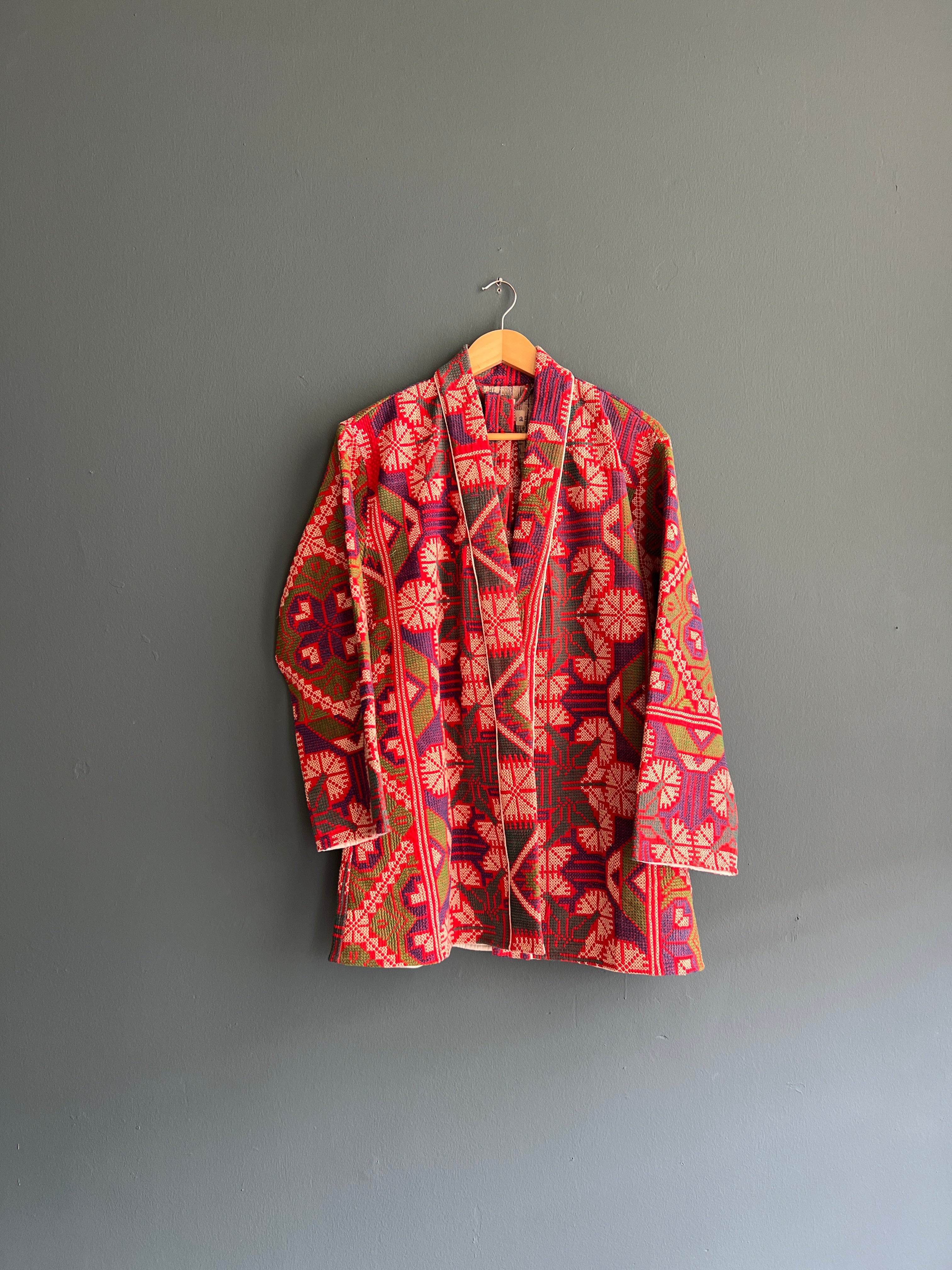 Antique Dhurrie Kimono Jacket