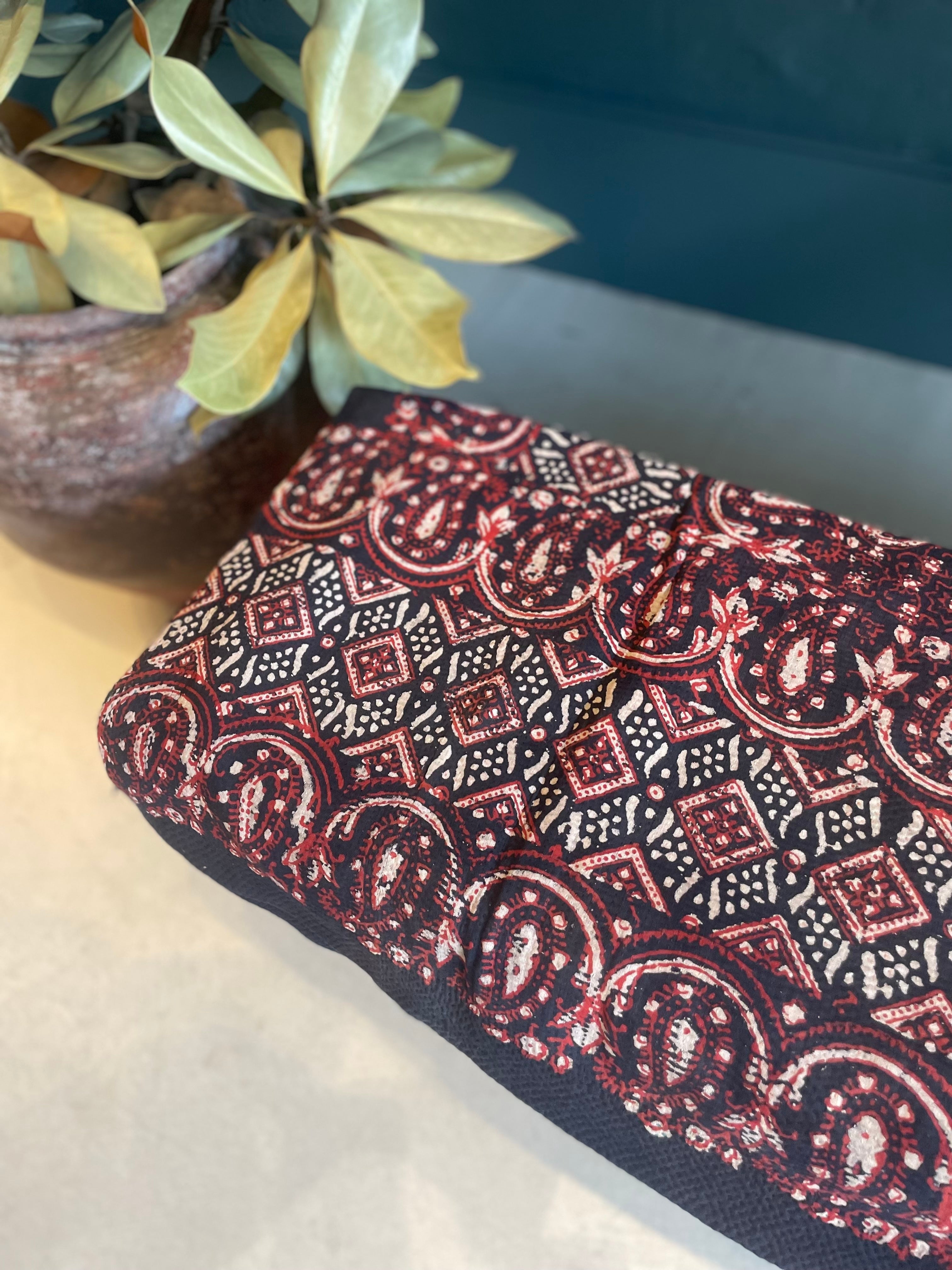 Antique Kantha Throw Blanket