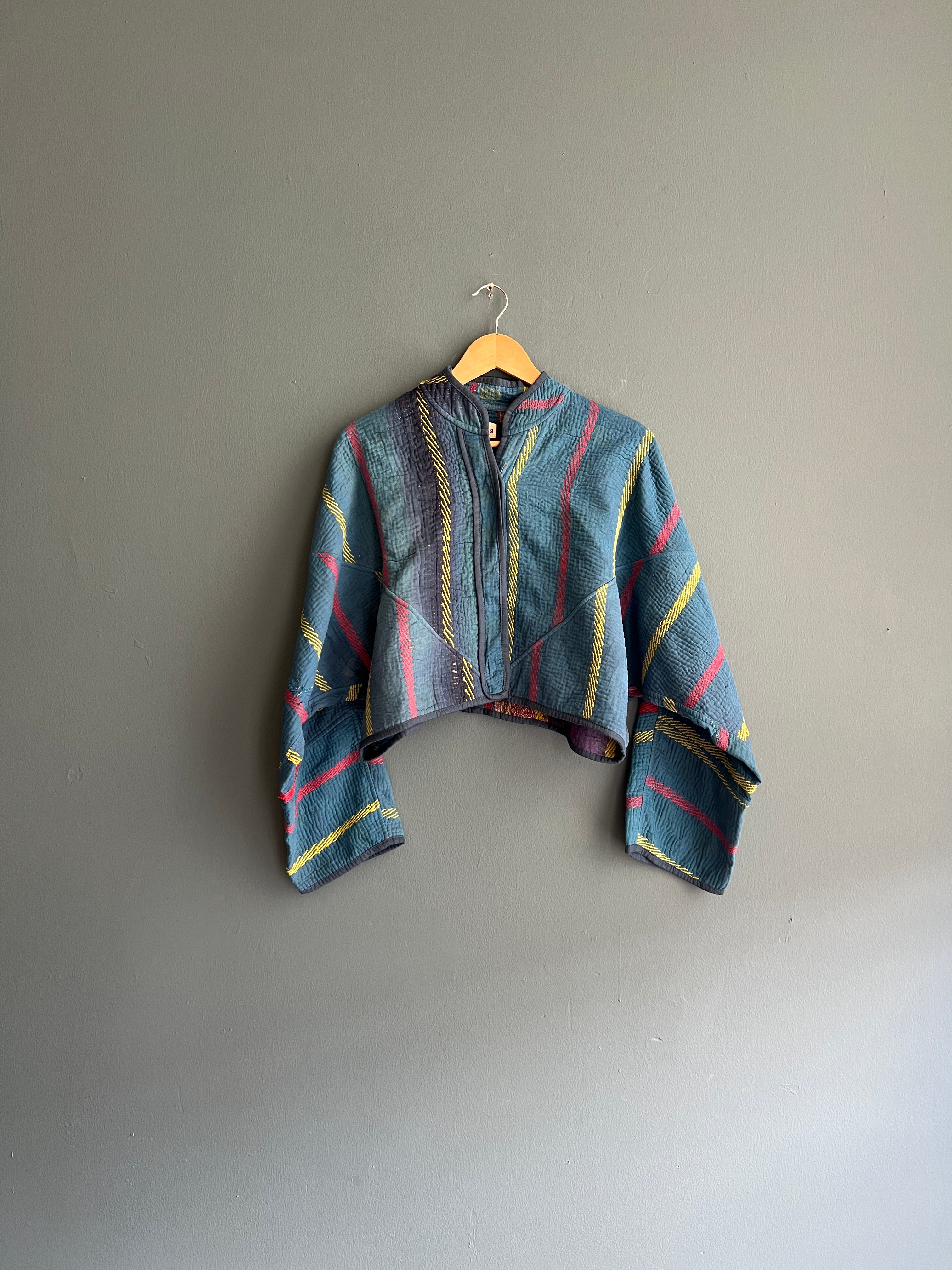 Cropped Kantha Jacket