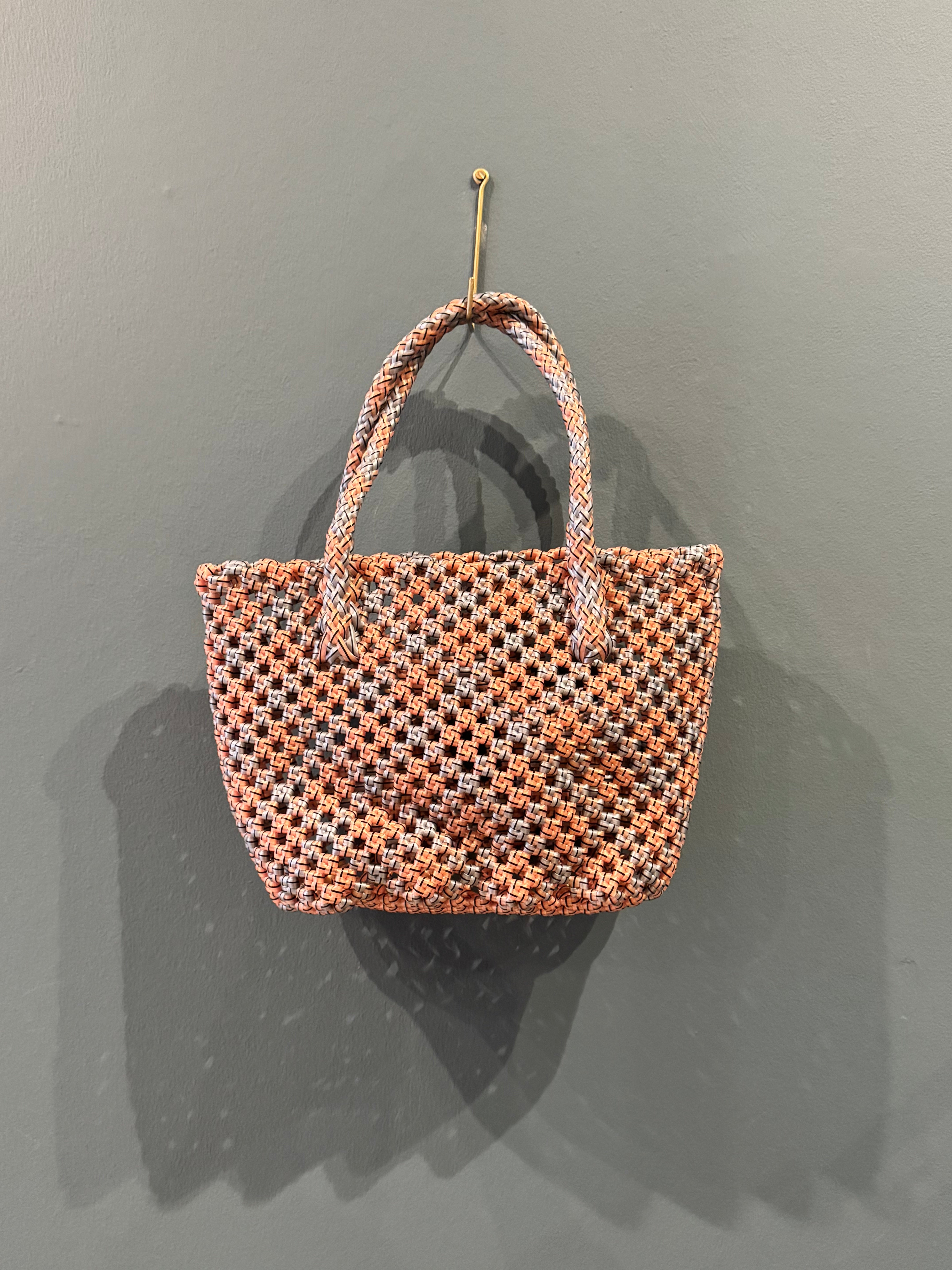 Recycled Plastic Small Woven Tote