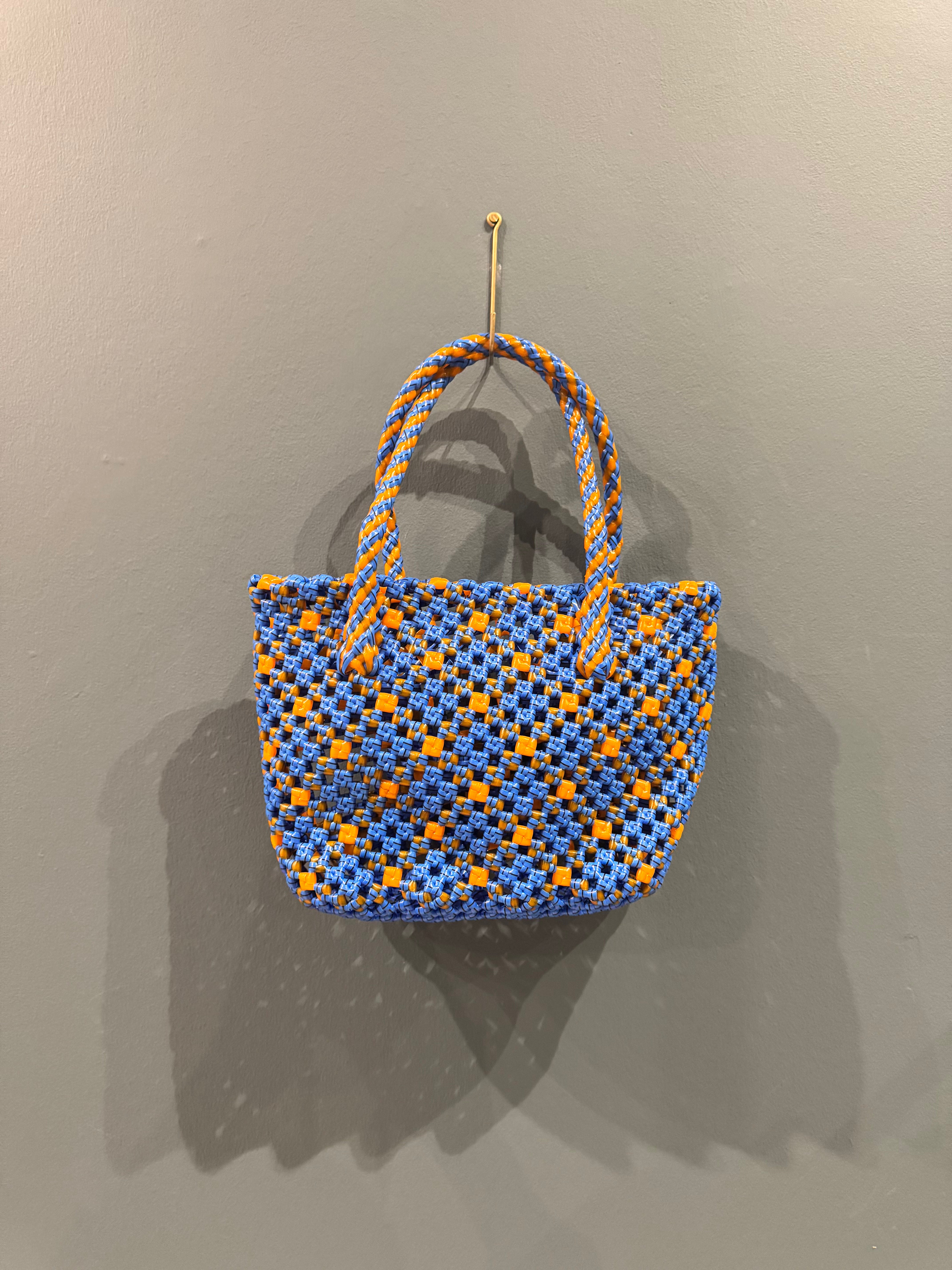 Recycled Plastic Small Woven Tote