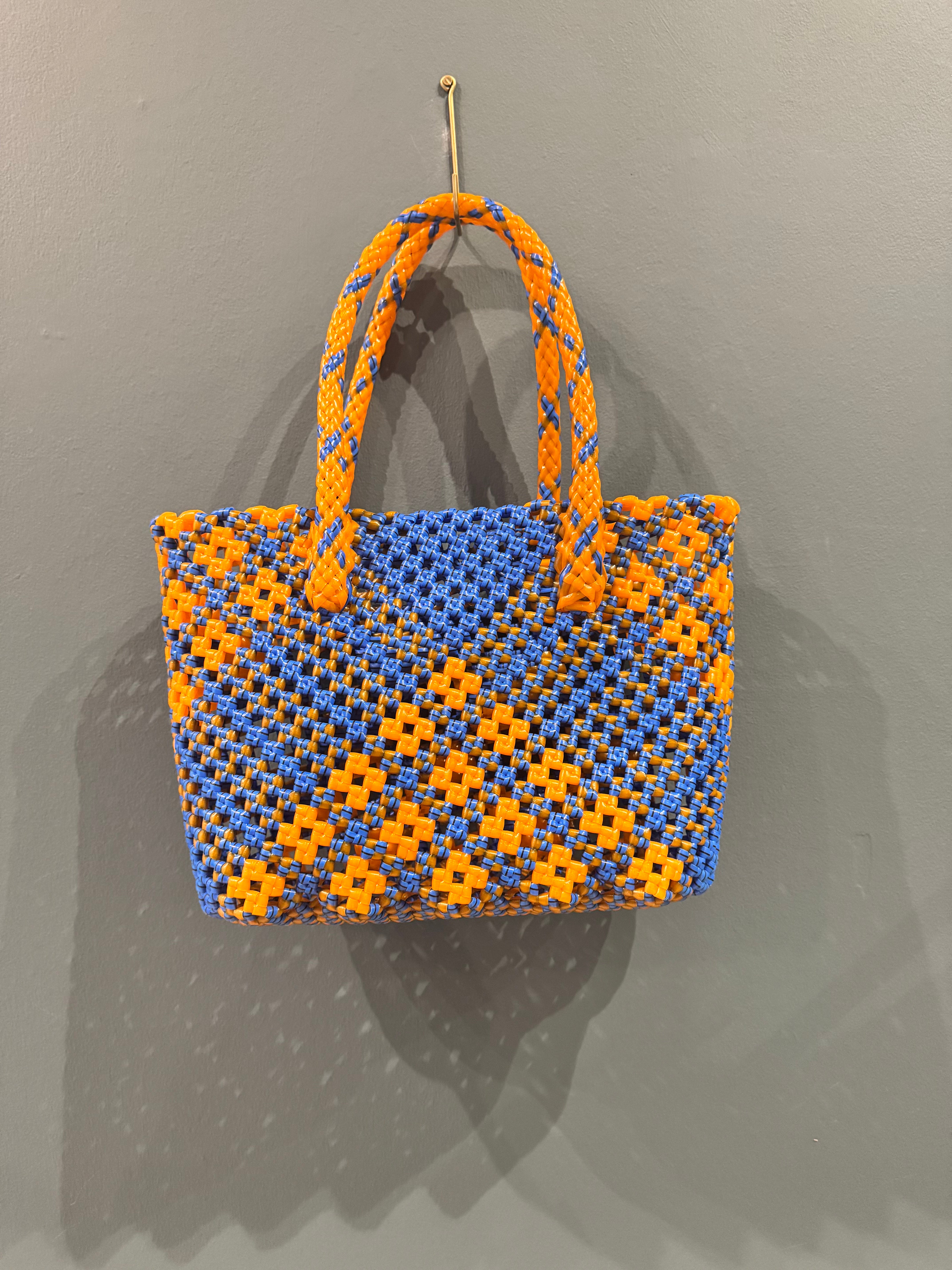 Recycled Plastic Small Woven Tote
