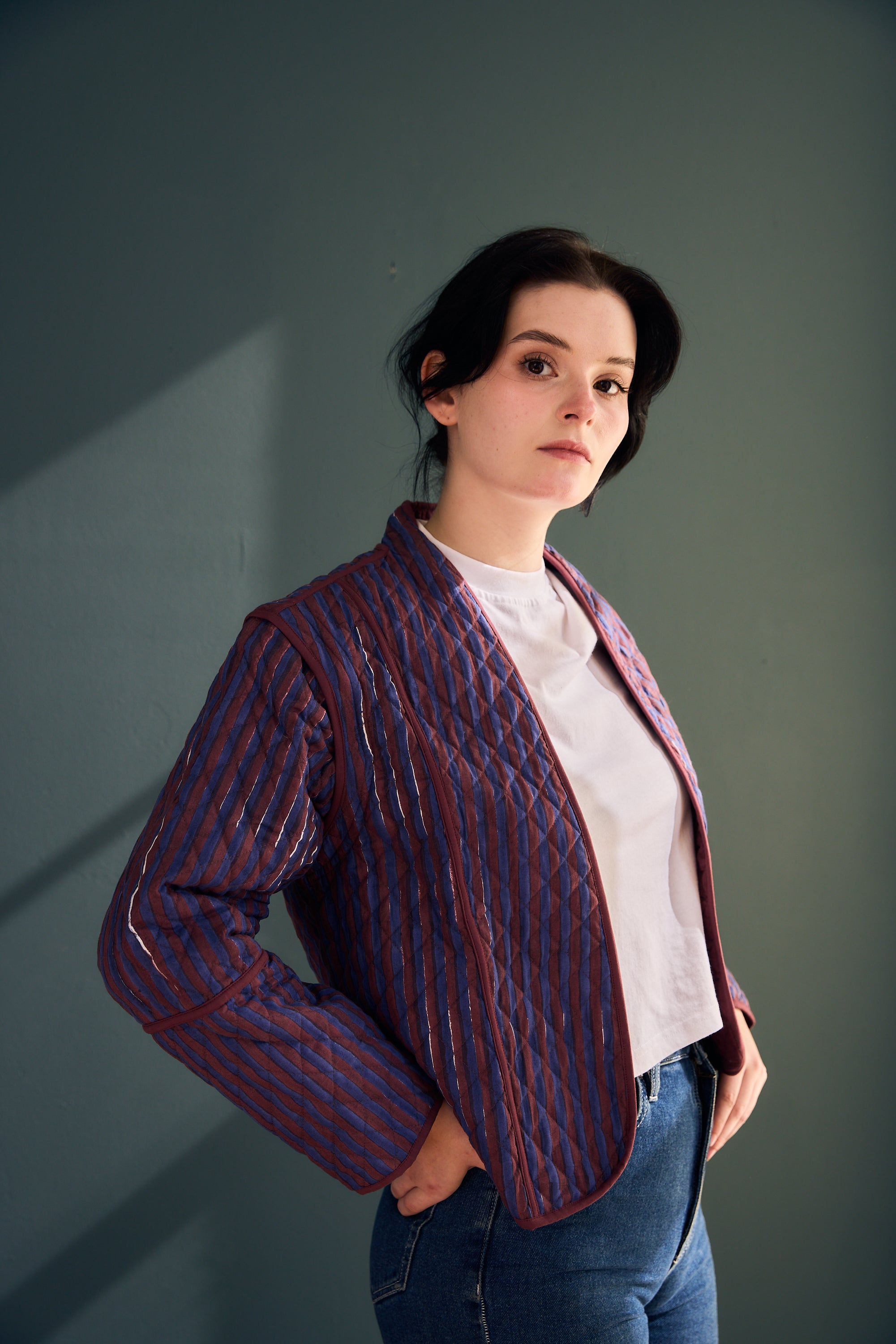 Annika Block Printed Quilted Jacket