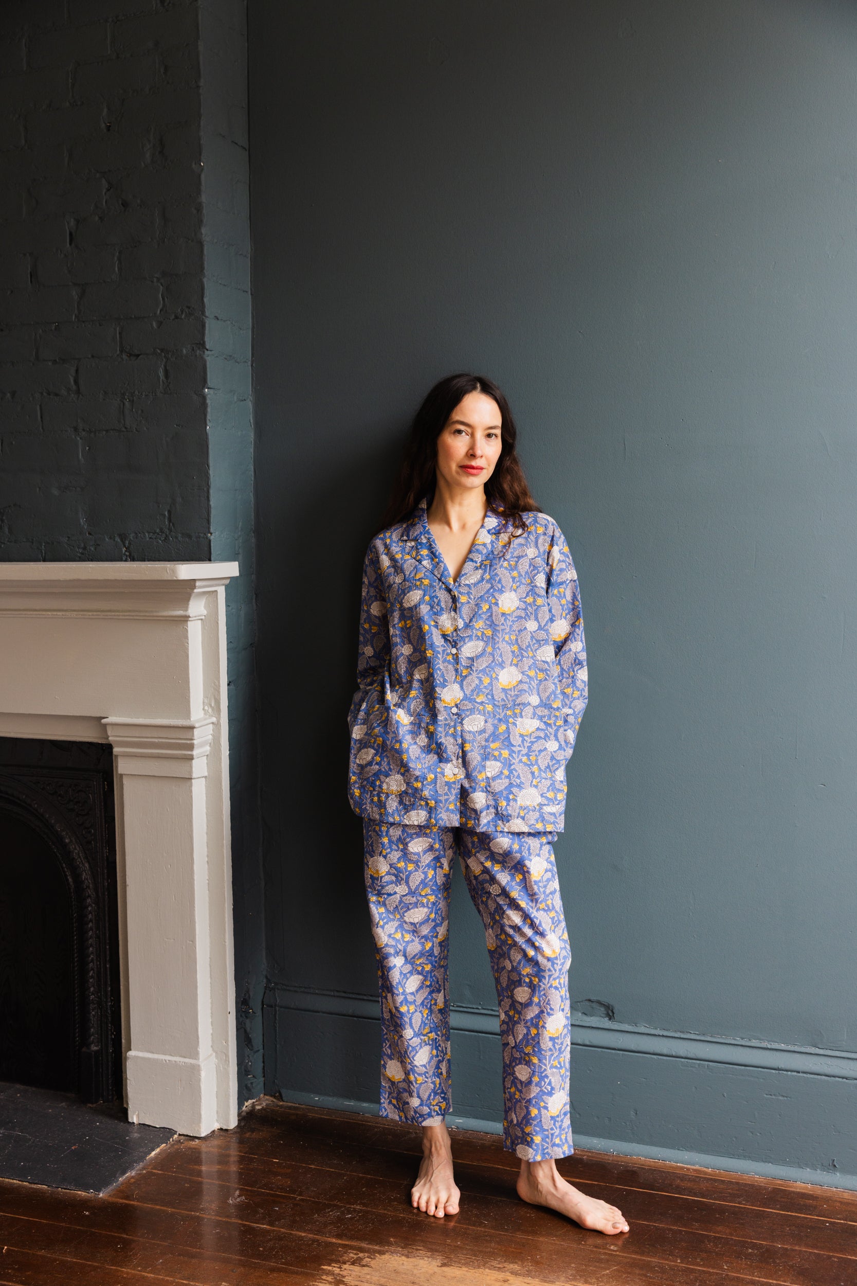 Block Printed Muslin Oversized Pajama Set