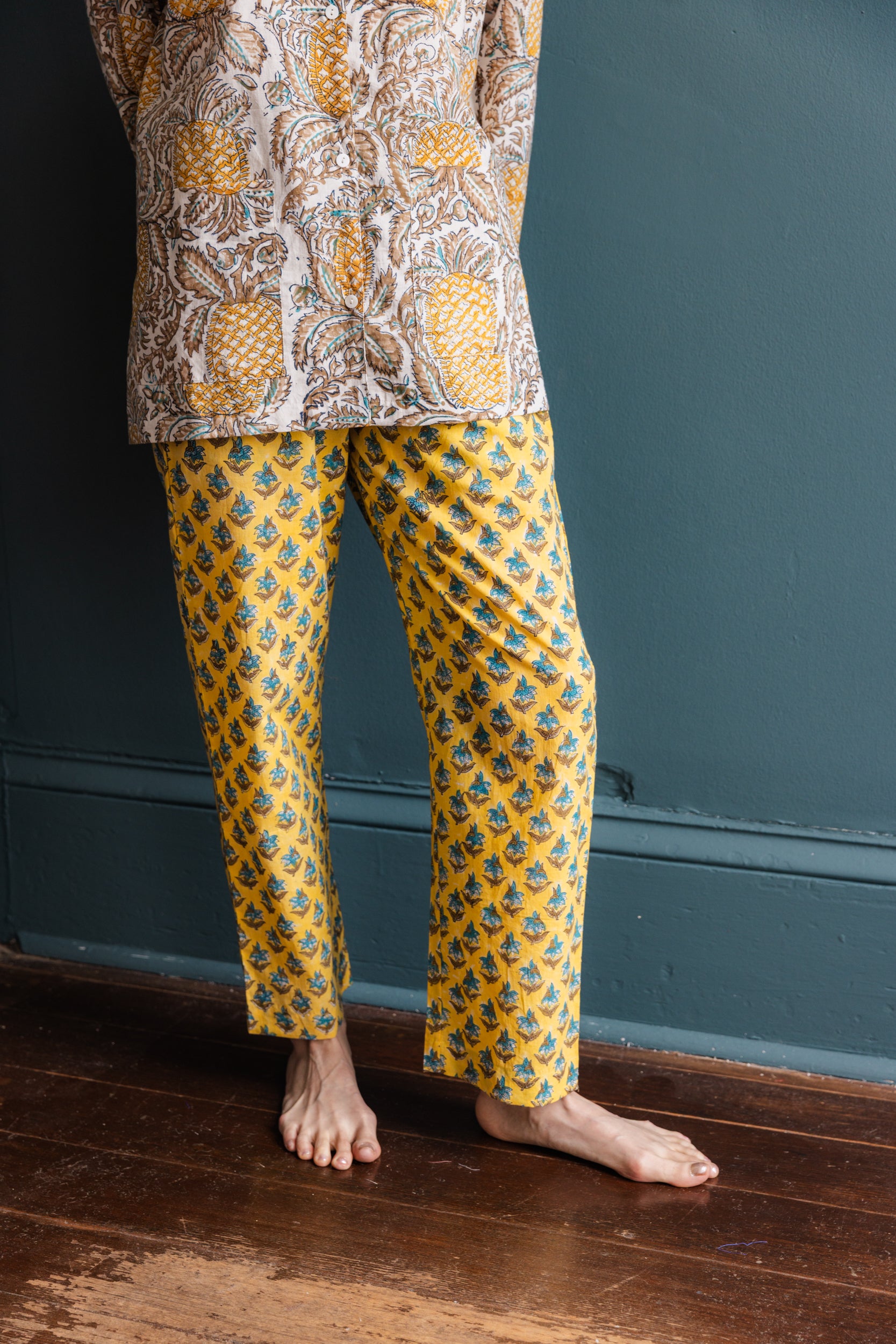 Block Printed Muslin Oversized Pajama Set