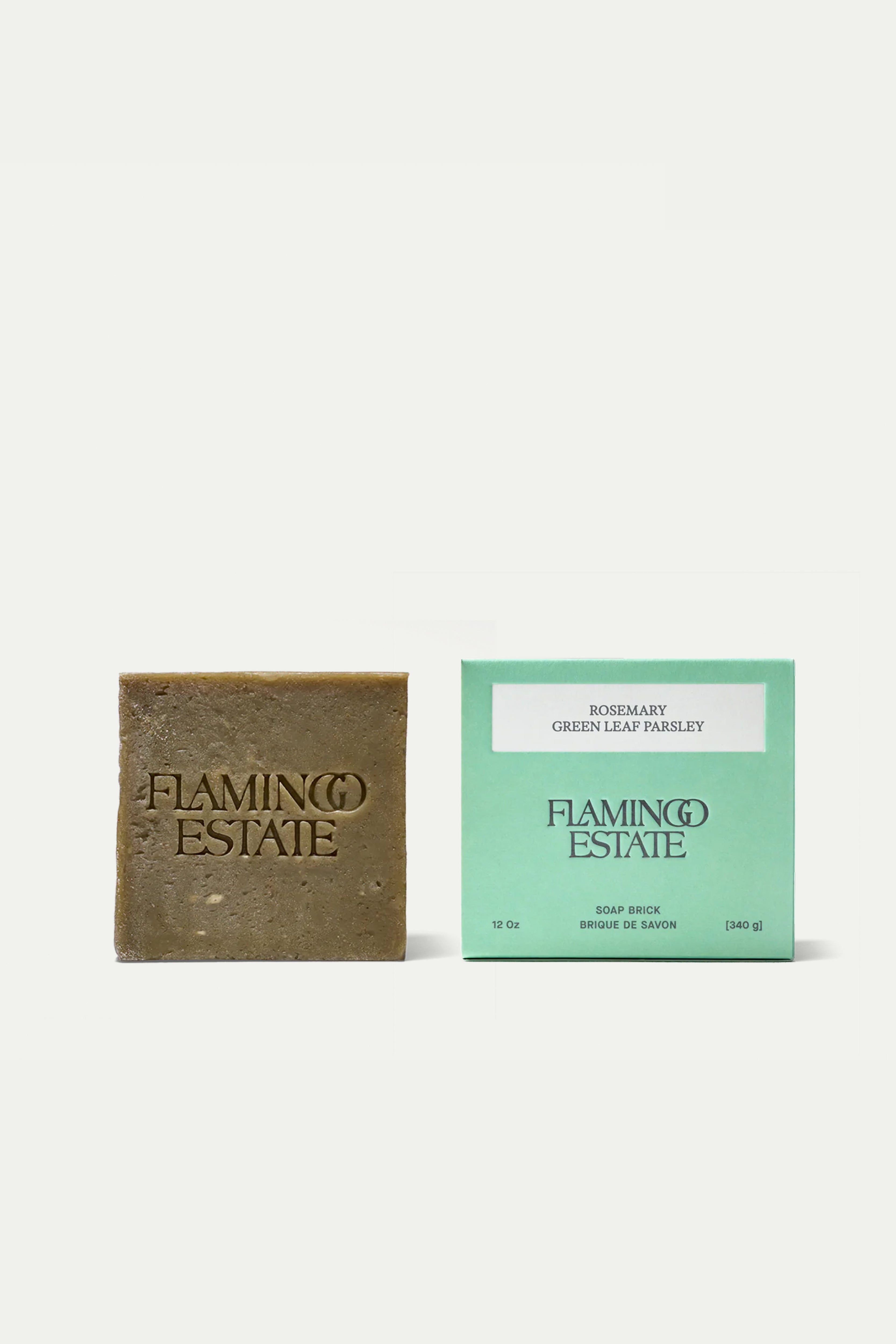 Flamingo Estate Rosemary Green Leaf Parsley Soap Brick