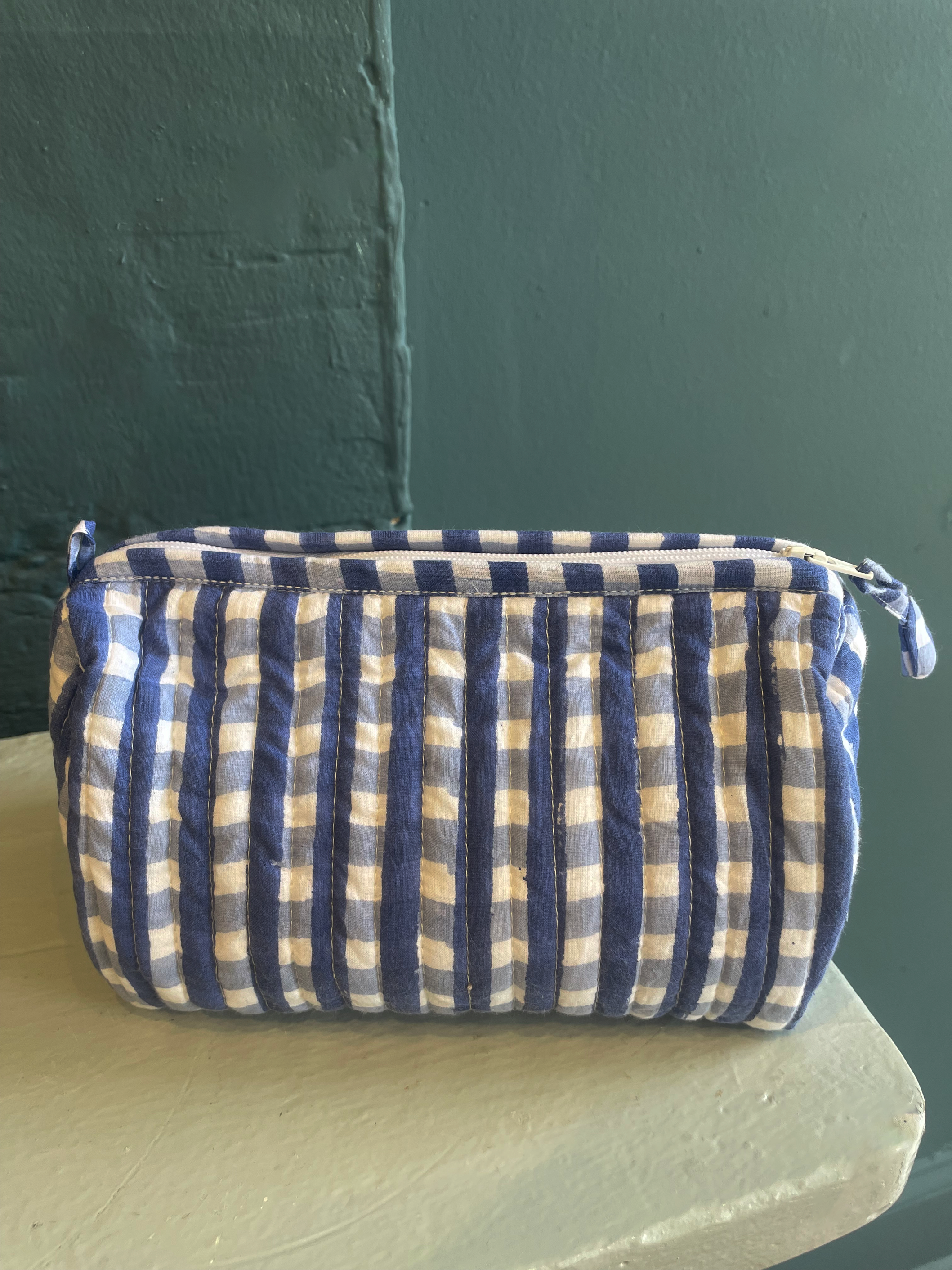 Gingham Cosmetic Pouch
