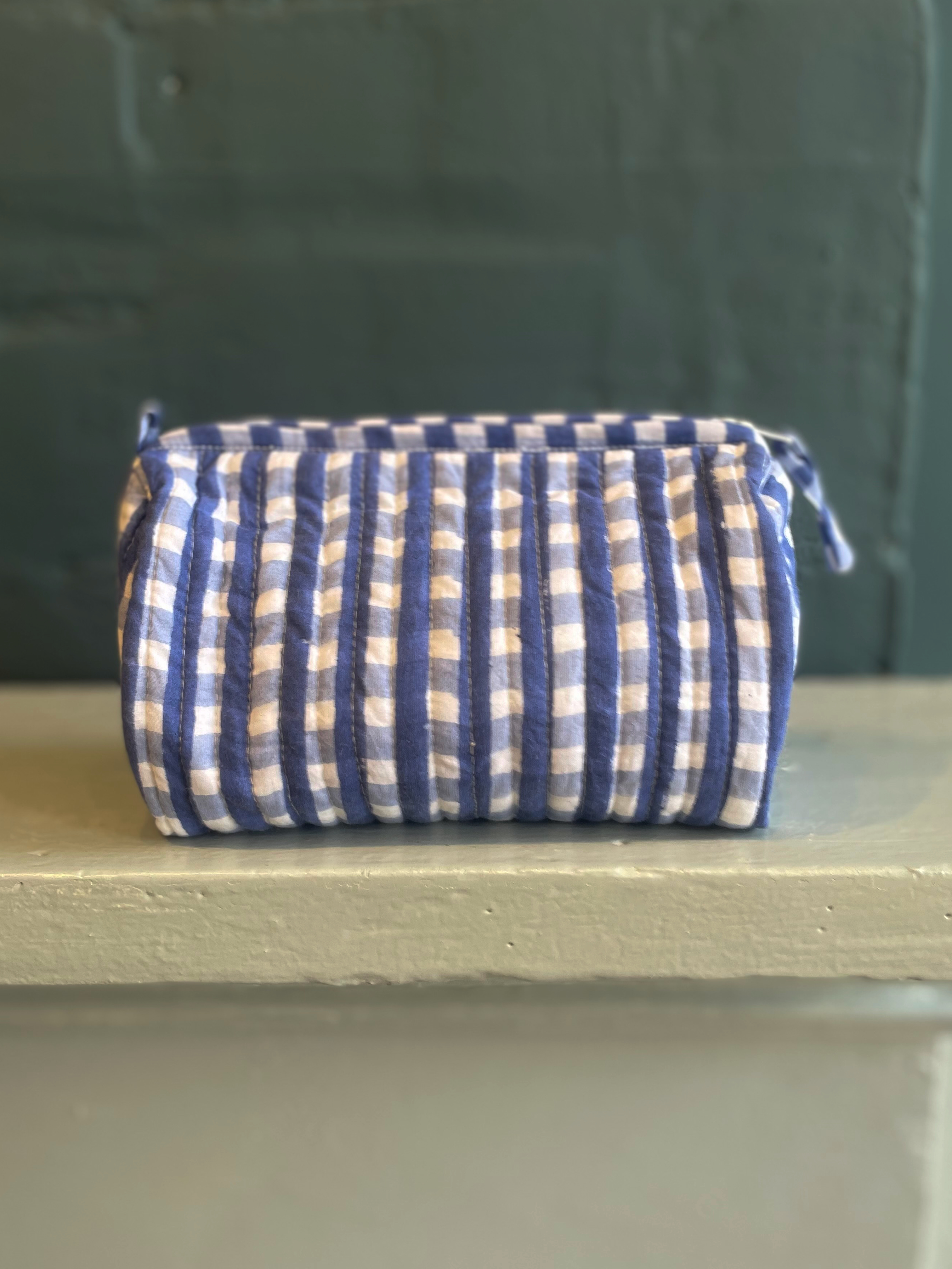 Gingham Cosmetic Pouch