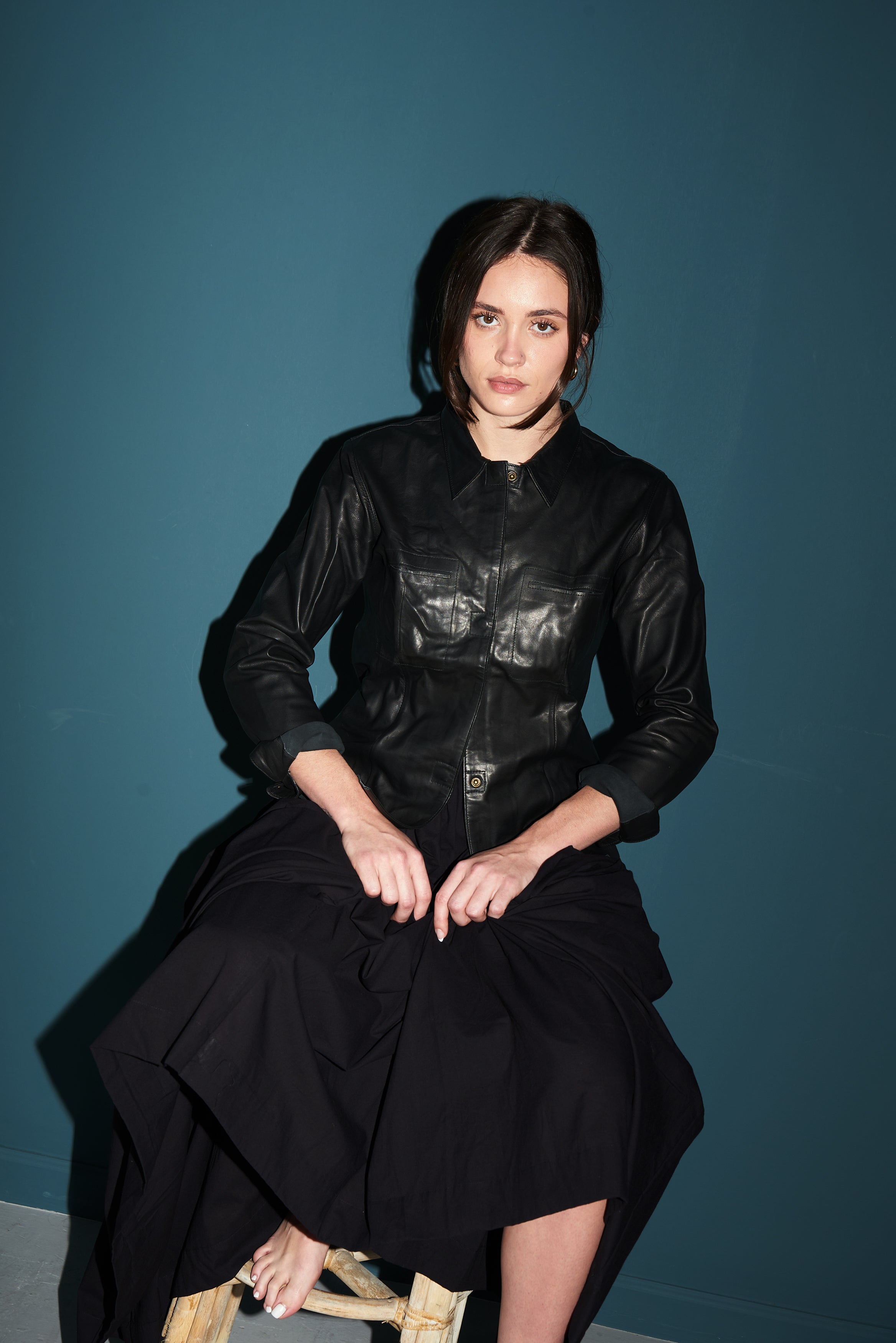 Hala Leather Shirt