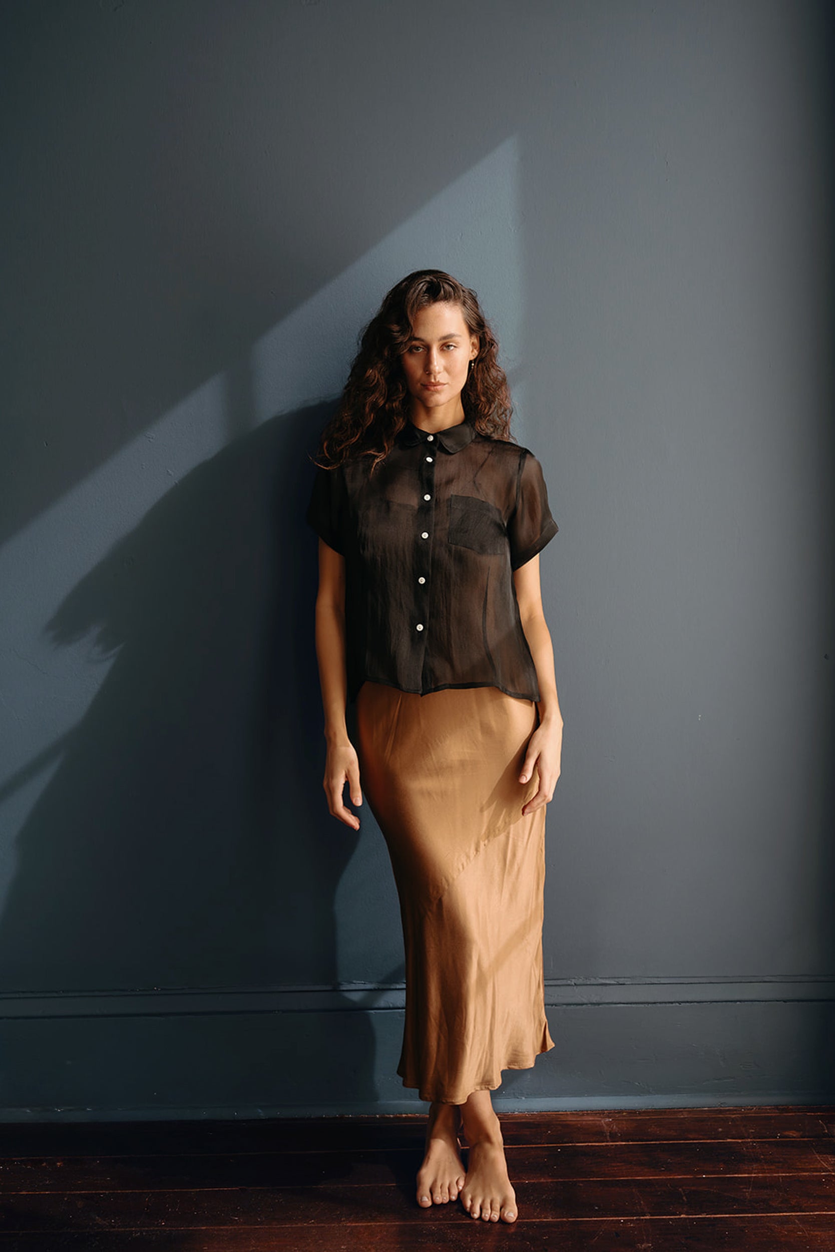 Indira Organza Button Down