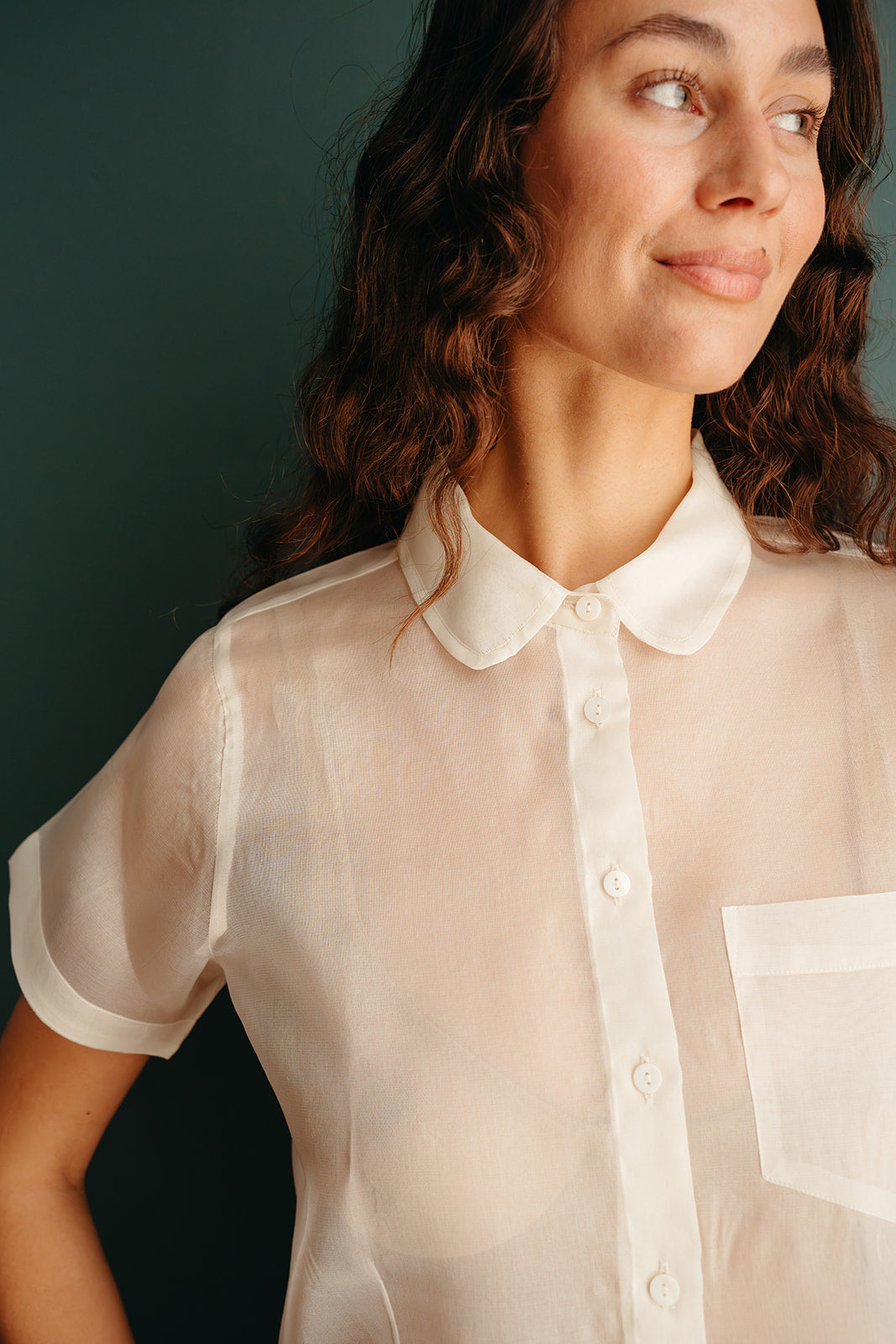 Indira Organza Button Down