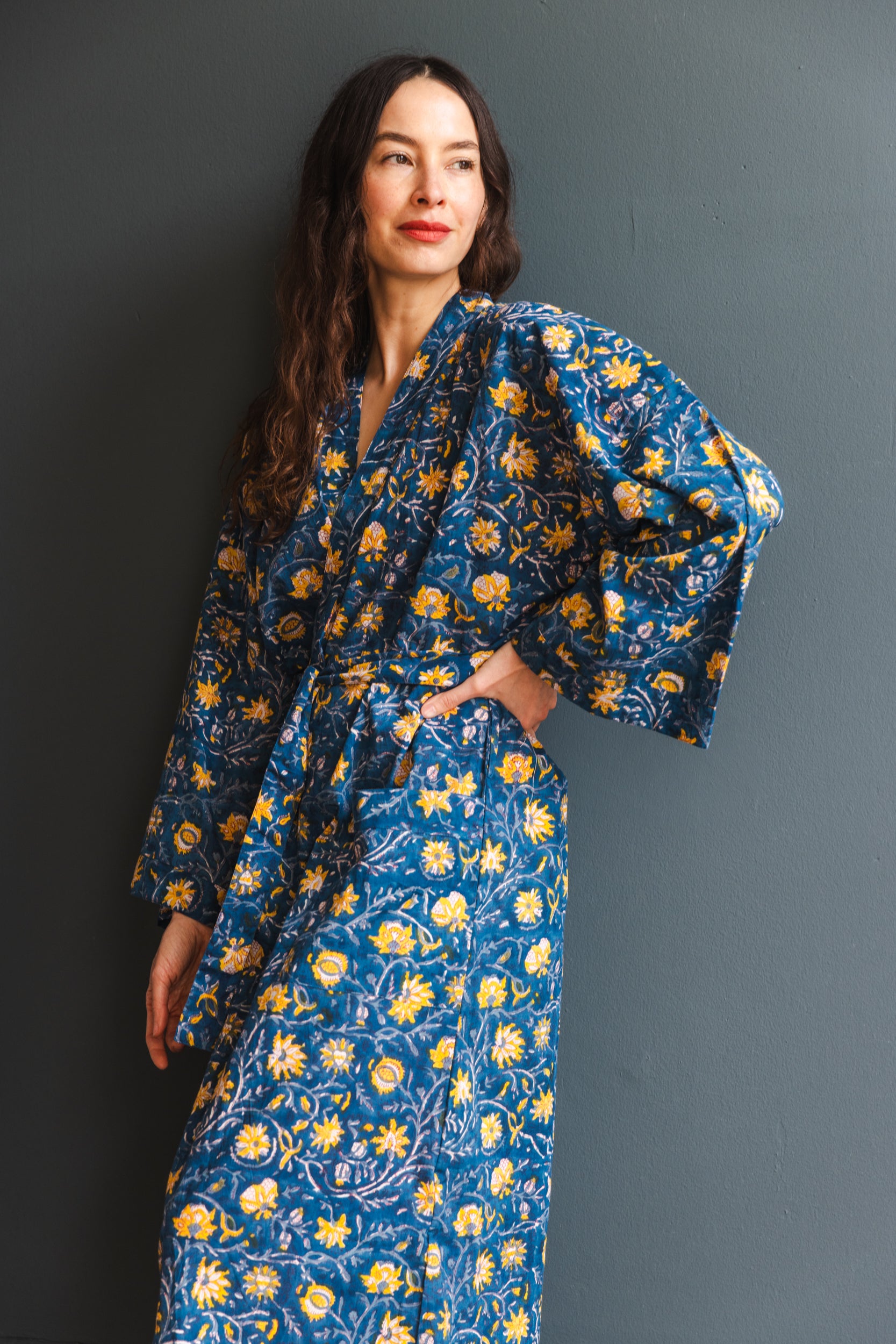 Mandi Block Printed Robe