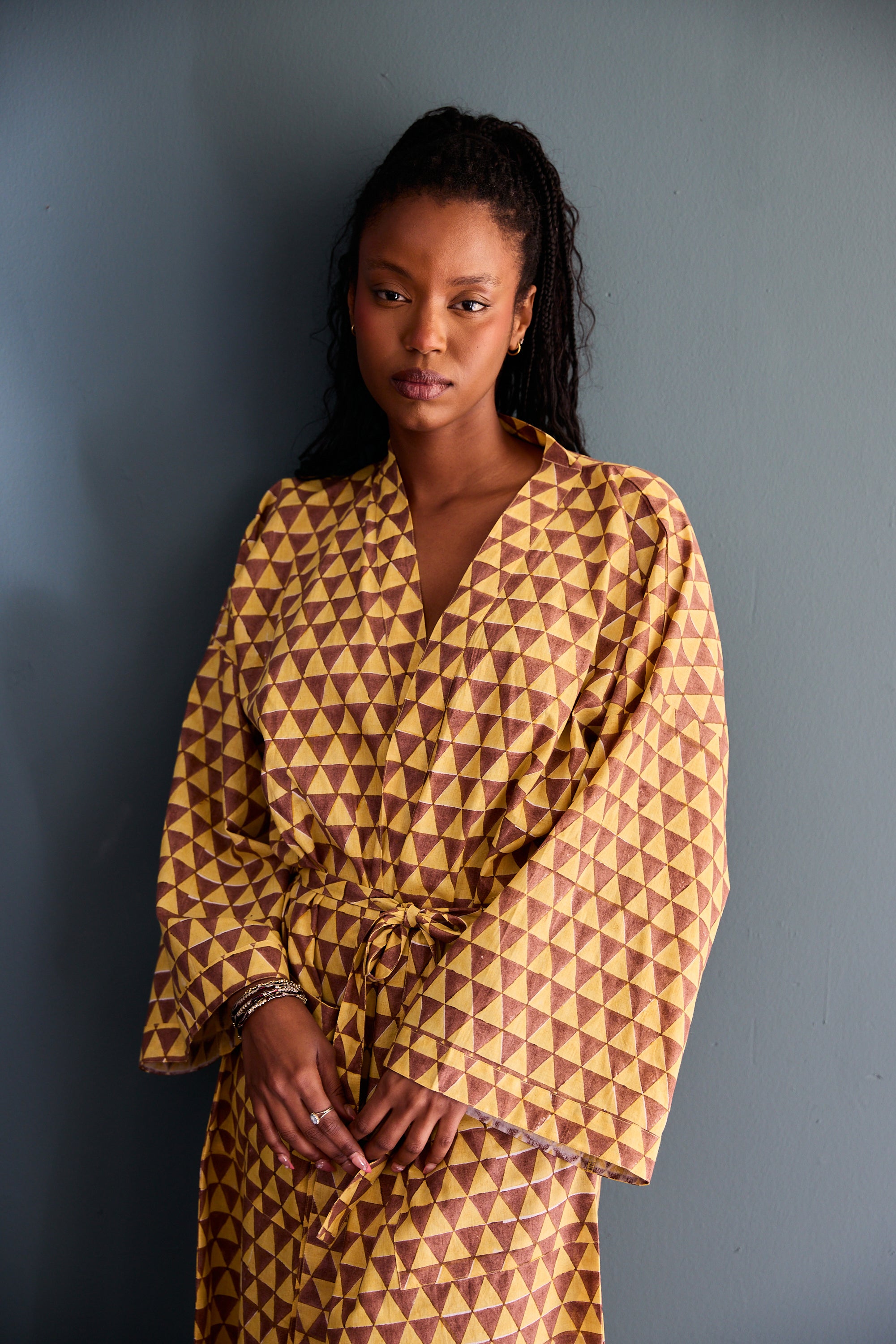 Mandi Block Printed Robe