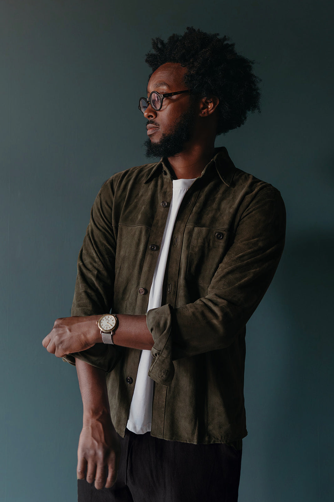 Manoj Unisex Suede Shirt Jacket