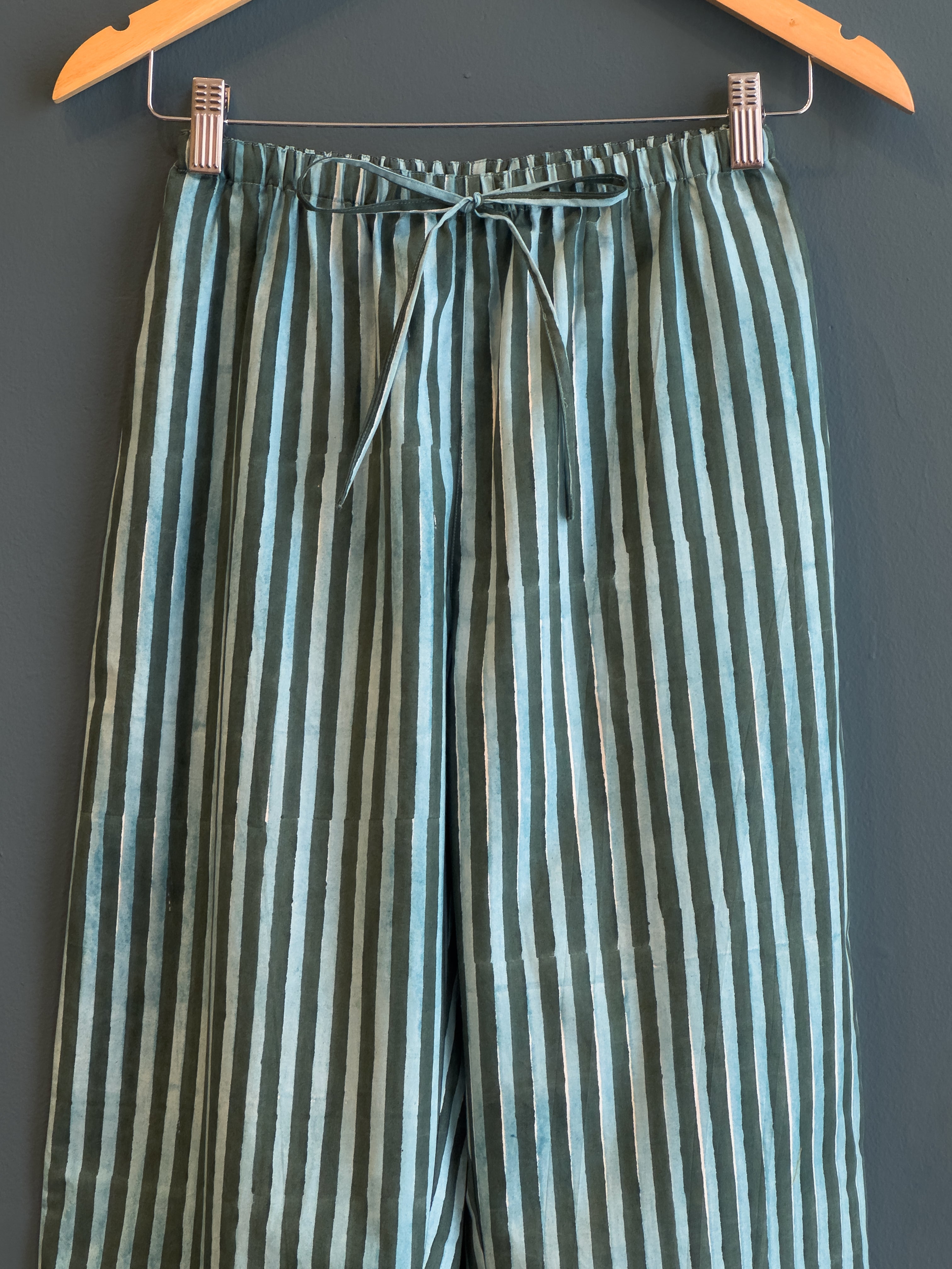 Nalini Pant in Blue Forest Stripe