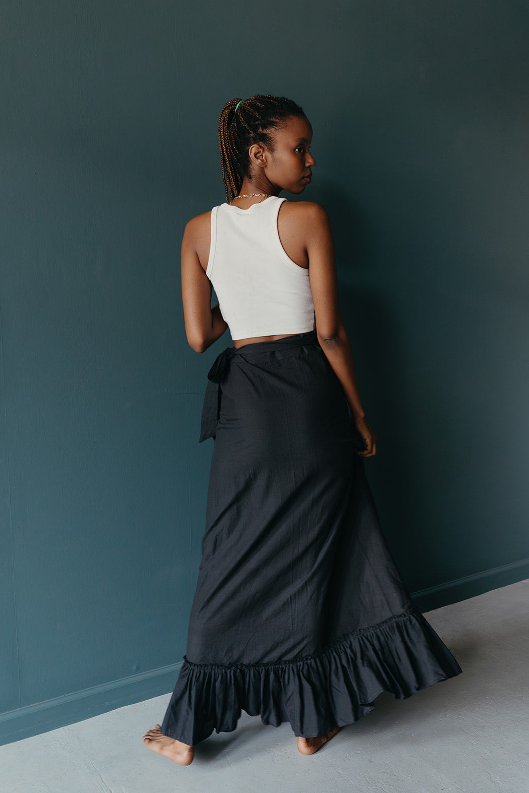 Navi Wrap Skirt