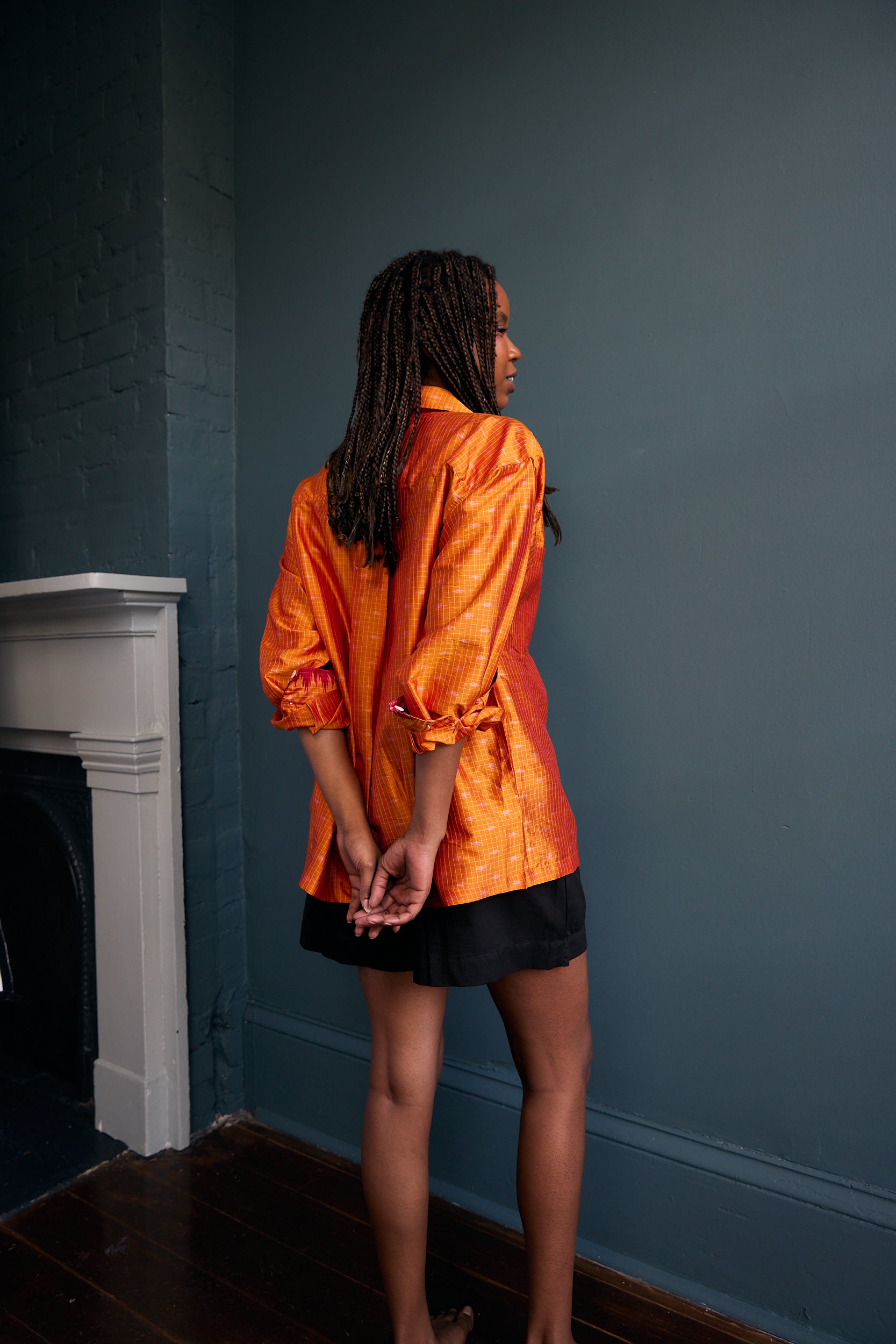 Unisex Patola Silk Sari Overshirt