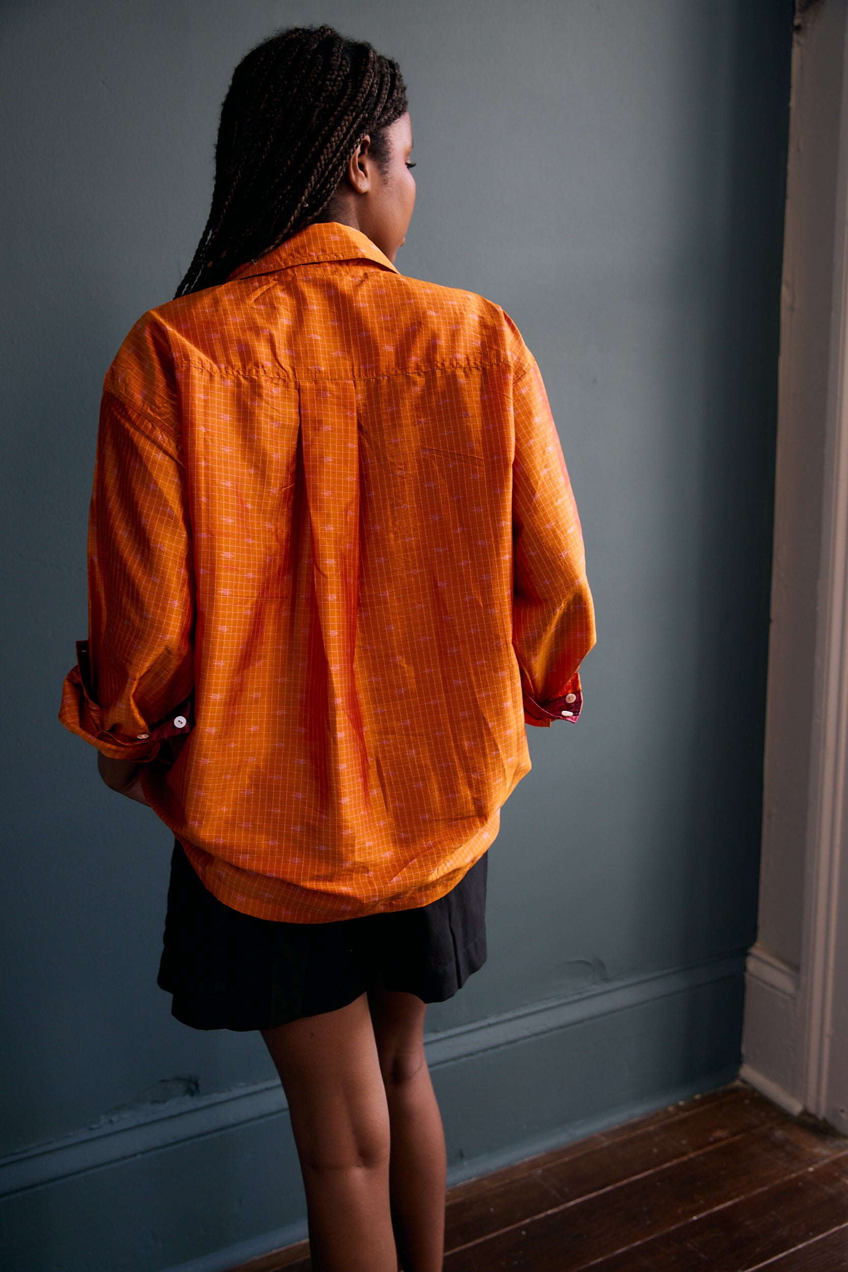 Unisex Patola Silk Sari Overshirt