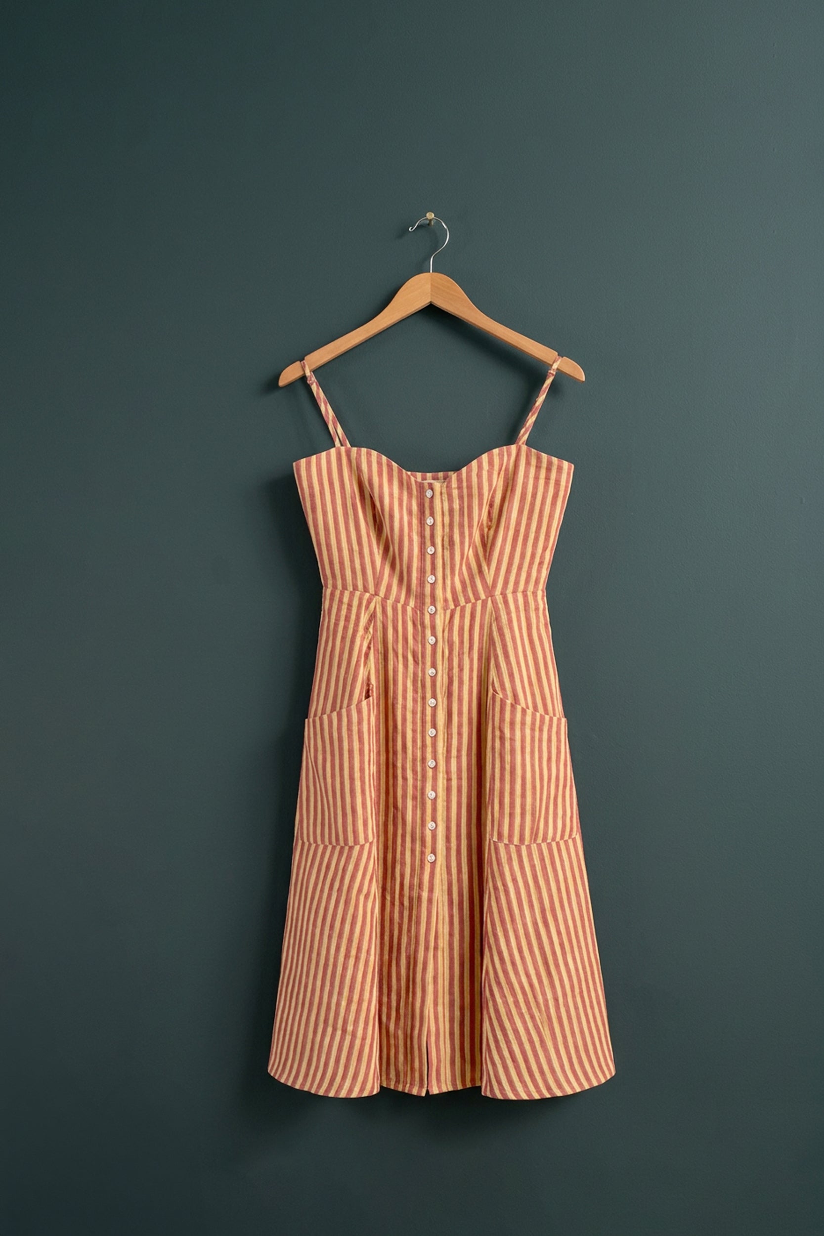 Pia Linen Midi Dress
