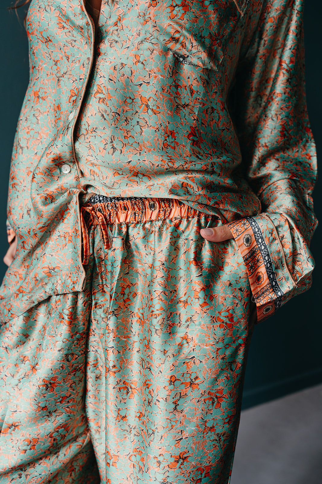 Recycled Sari Pant Set