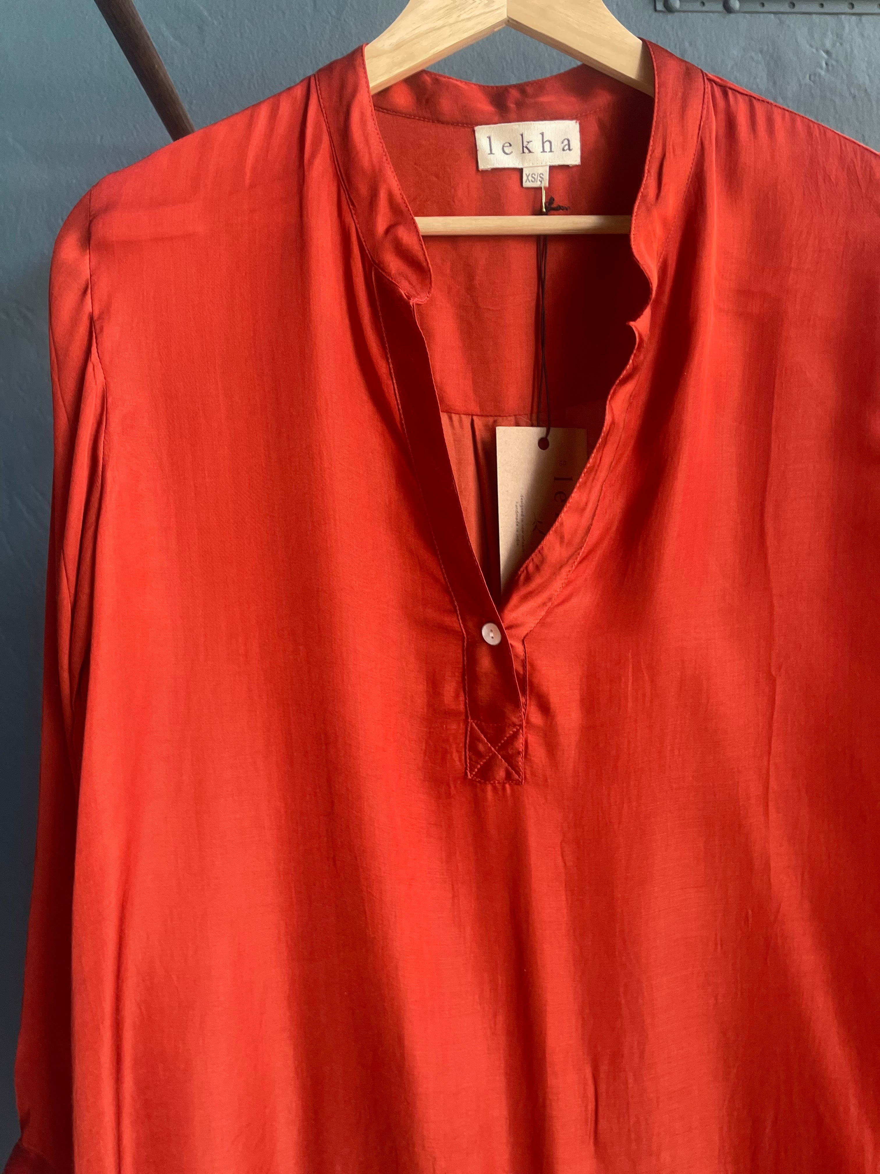 Soma Tunic in Cotton Satin