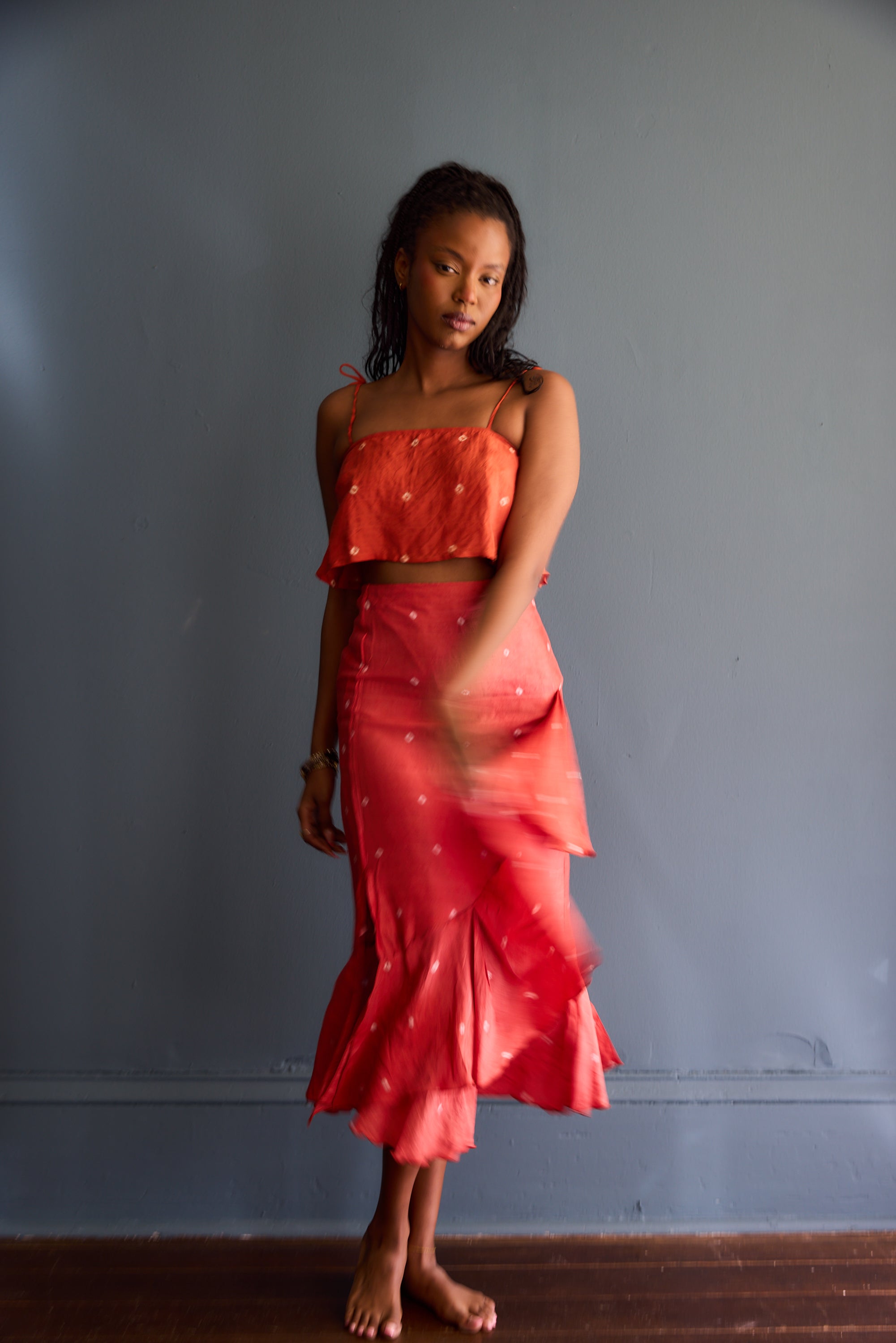 Tara Eco Tie Dyed Cropped Tank