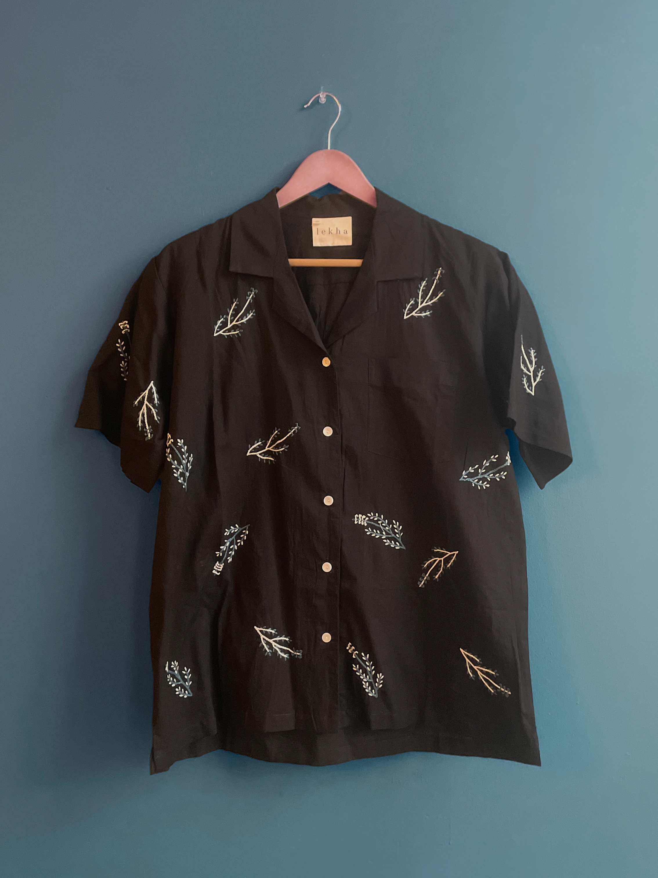 Embroidered Camp Shirt
