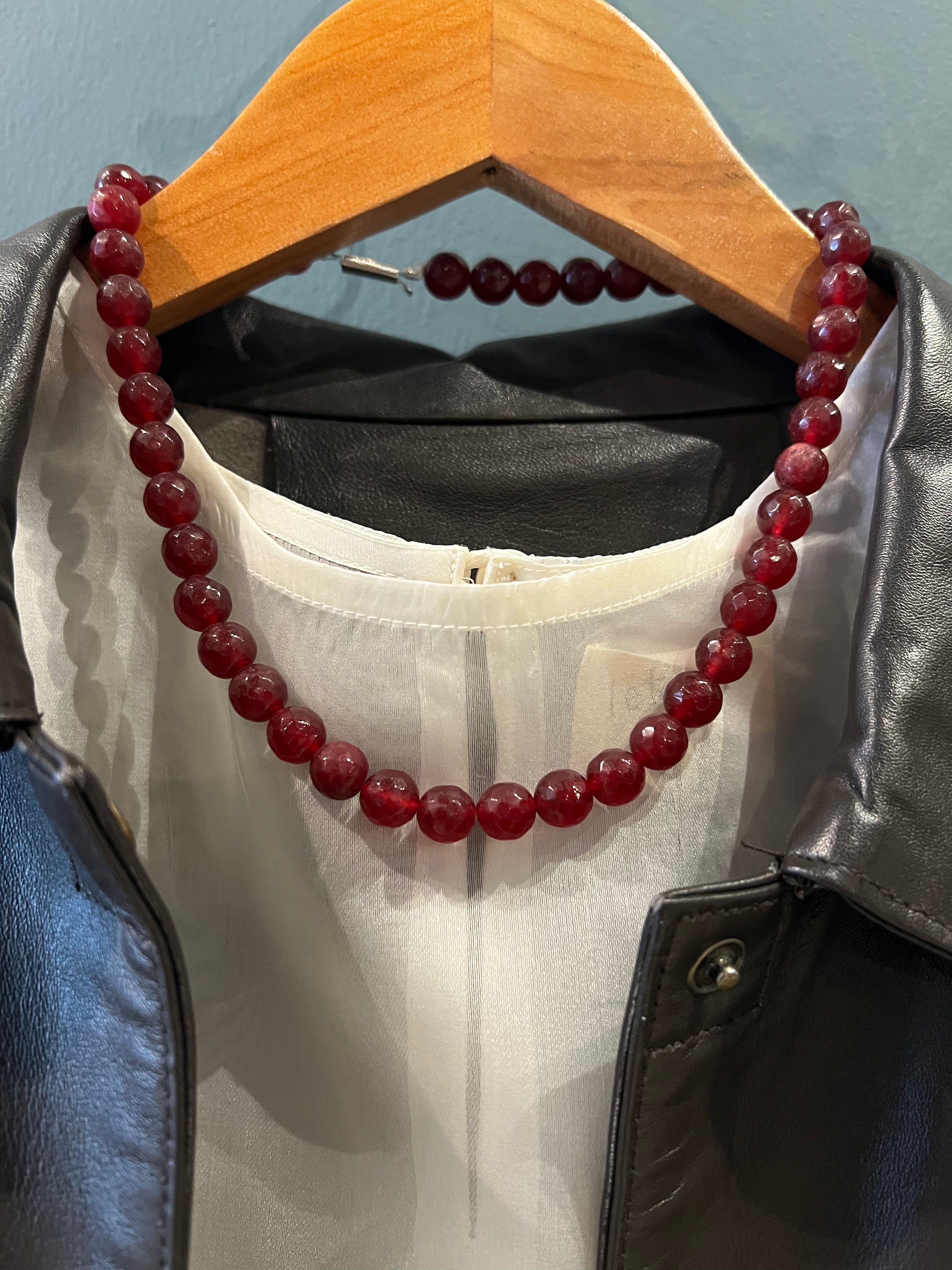 Onyx Beaded Balls Necklace