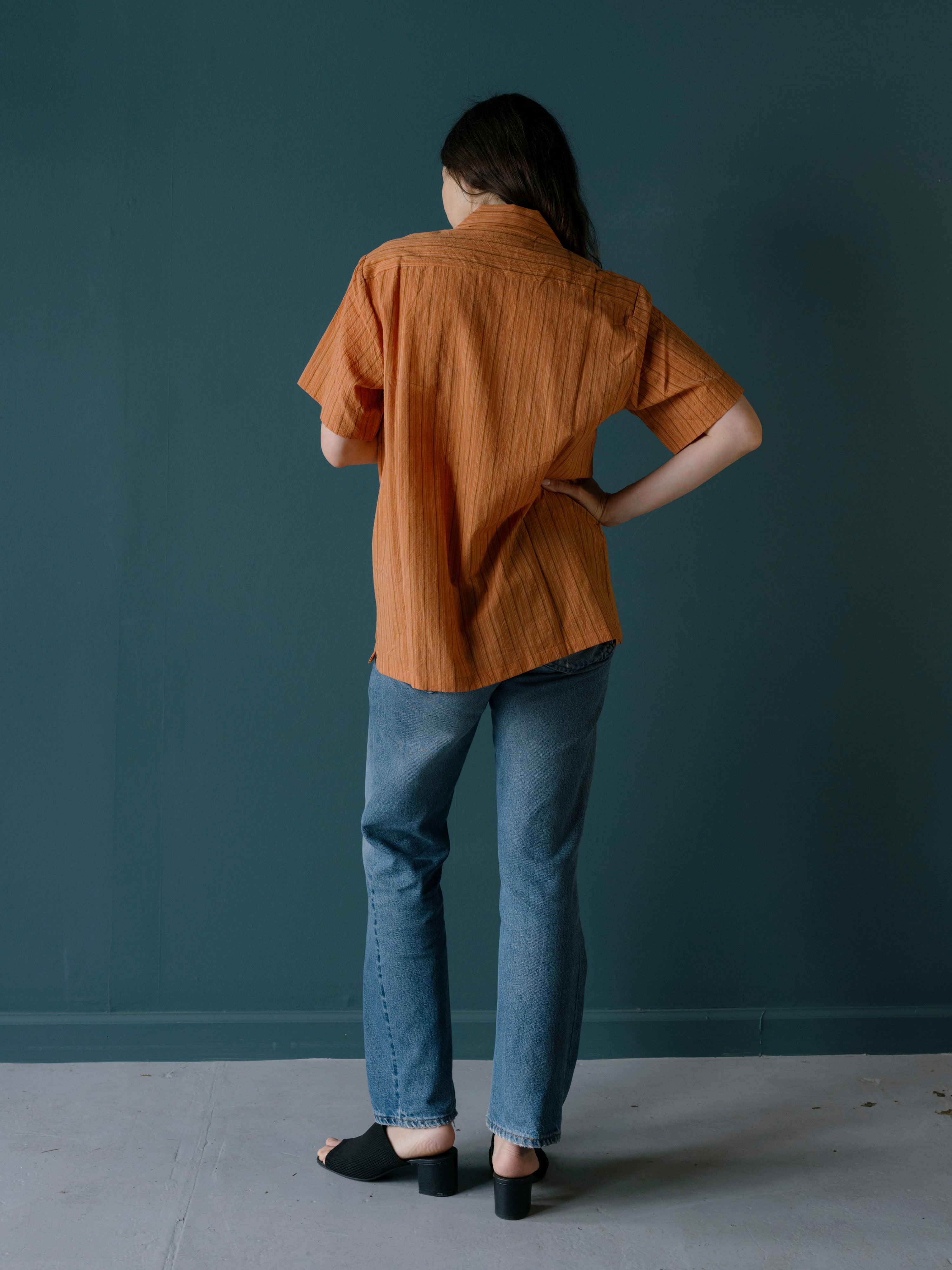 Unisex Camp Shirt | dutch orange