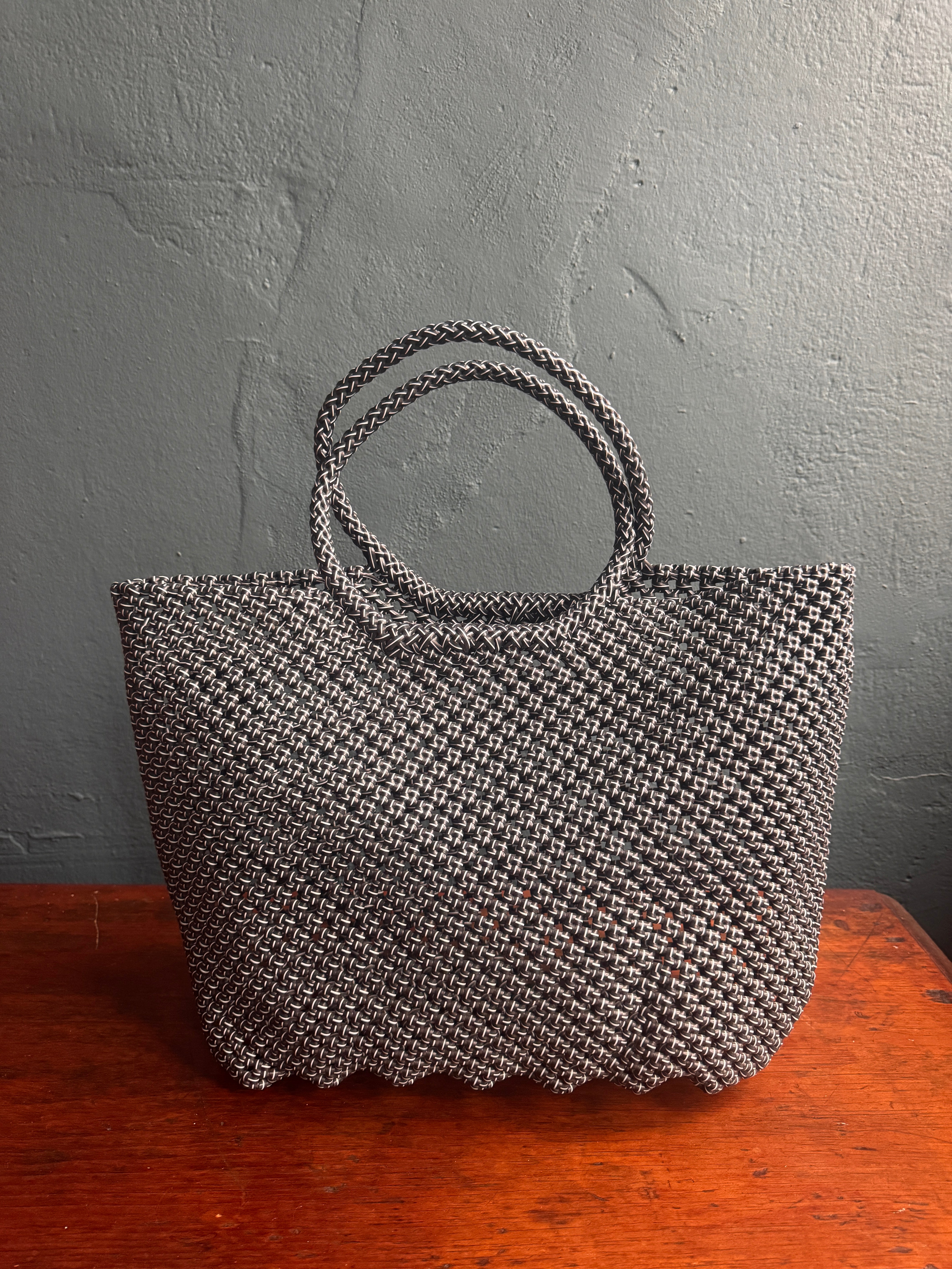 Recycled Plastic Large Woven Tote