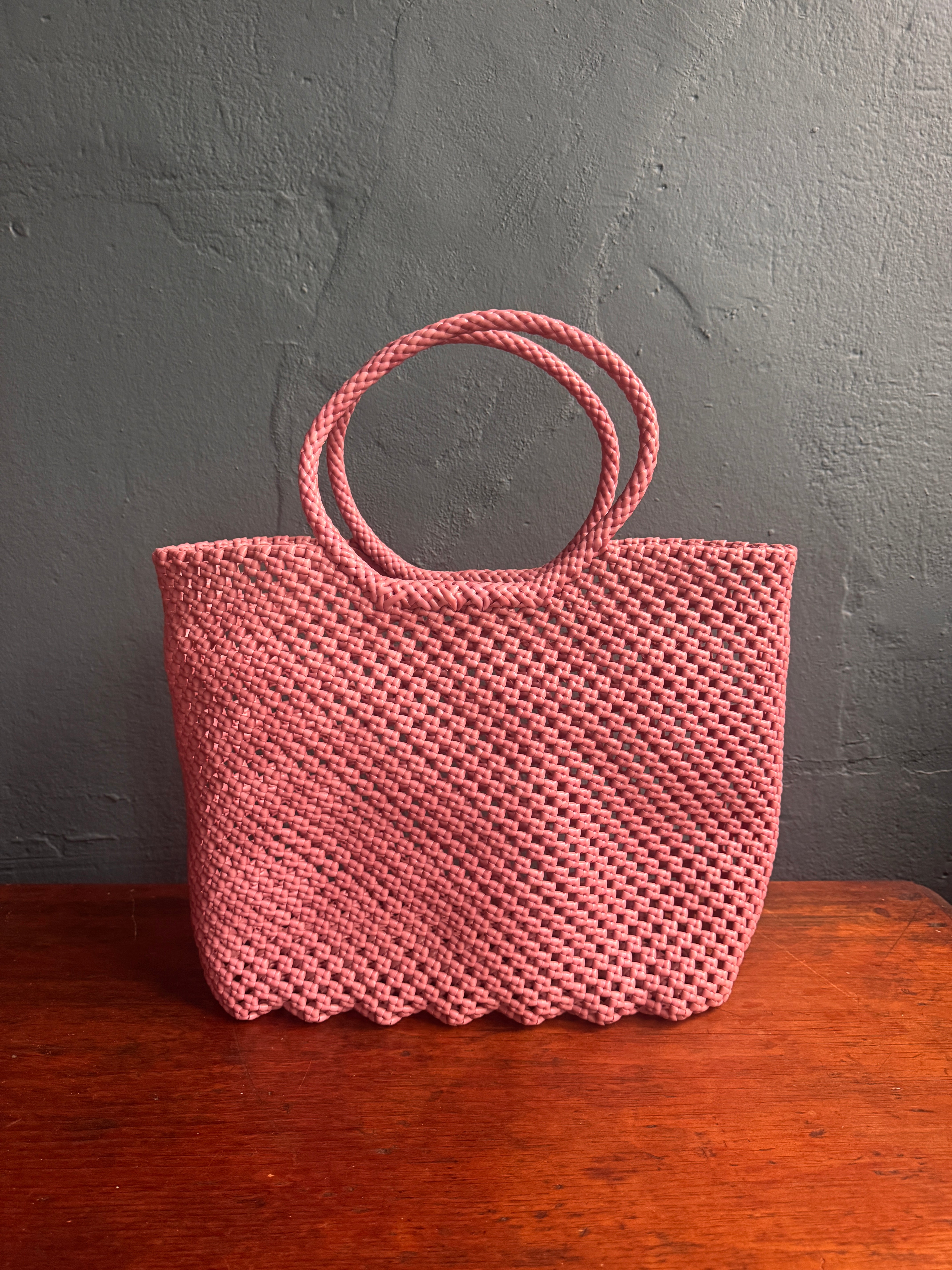 Recycled Plastic Large Woven Tote