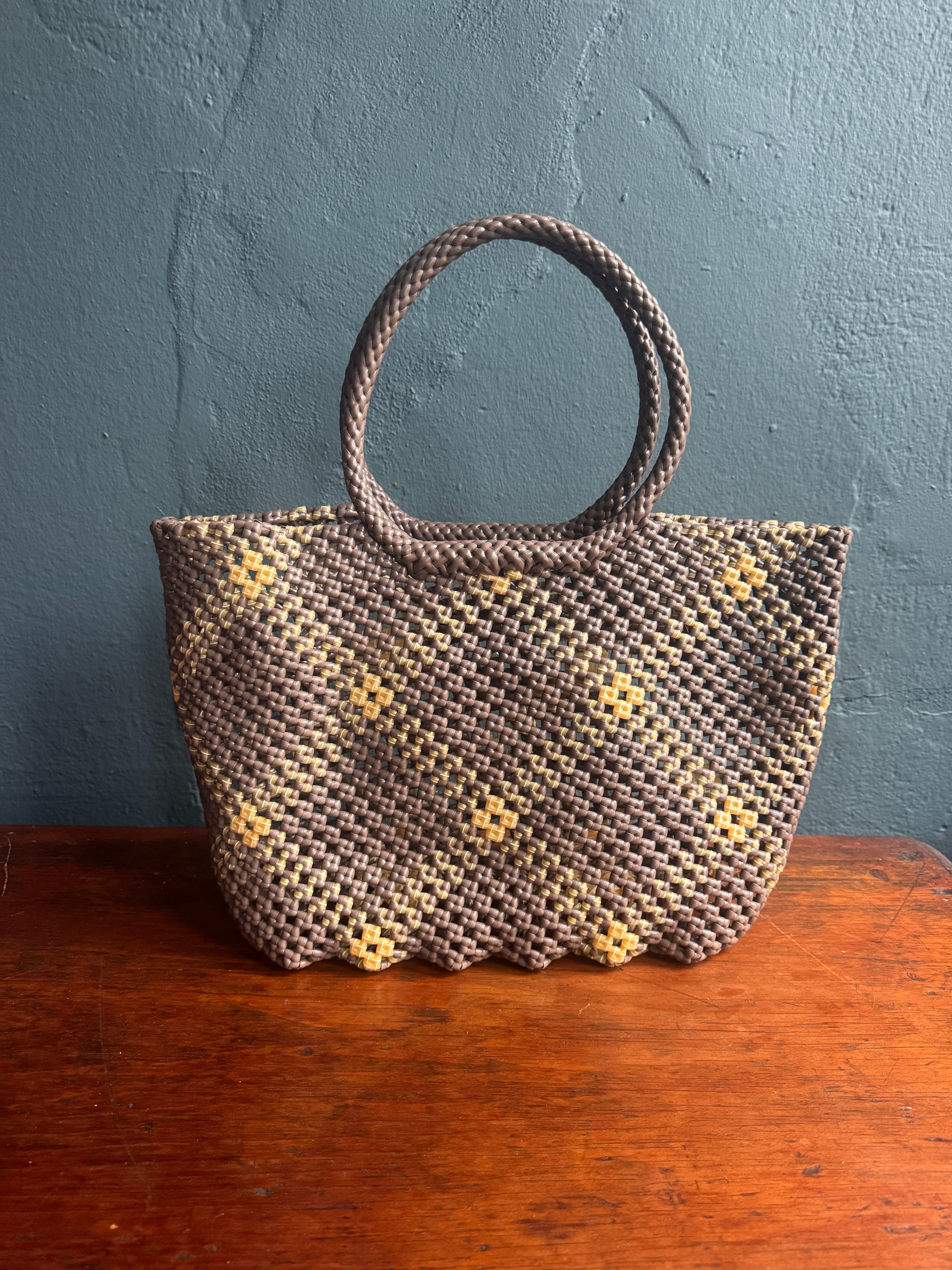 Recycled Plastic Medium Woven Tote