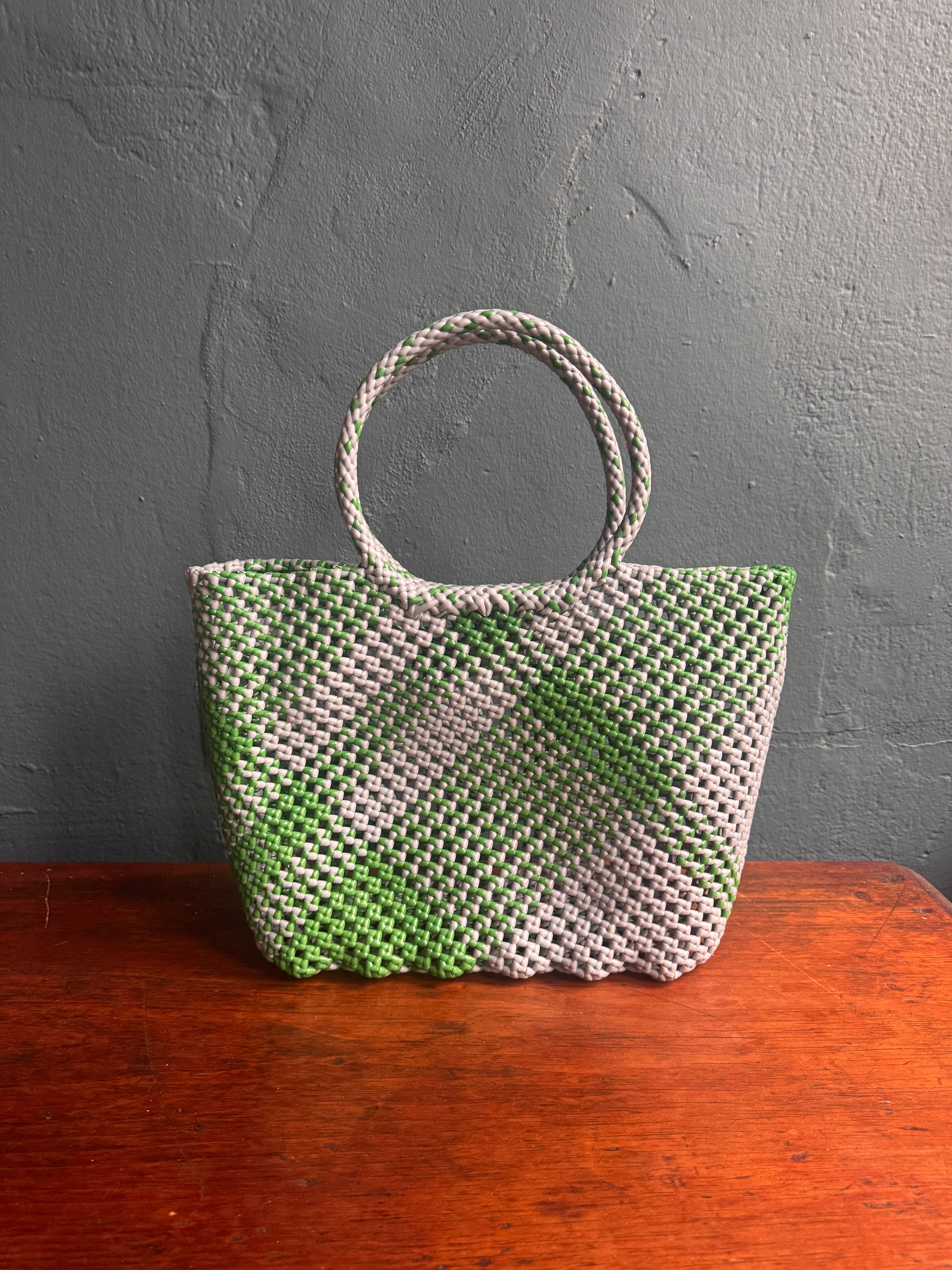Recycled Plastic Medium Woven Tote