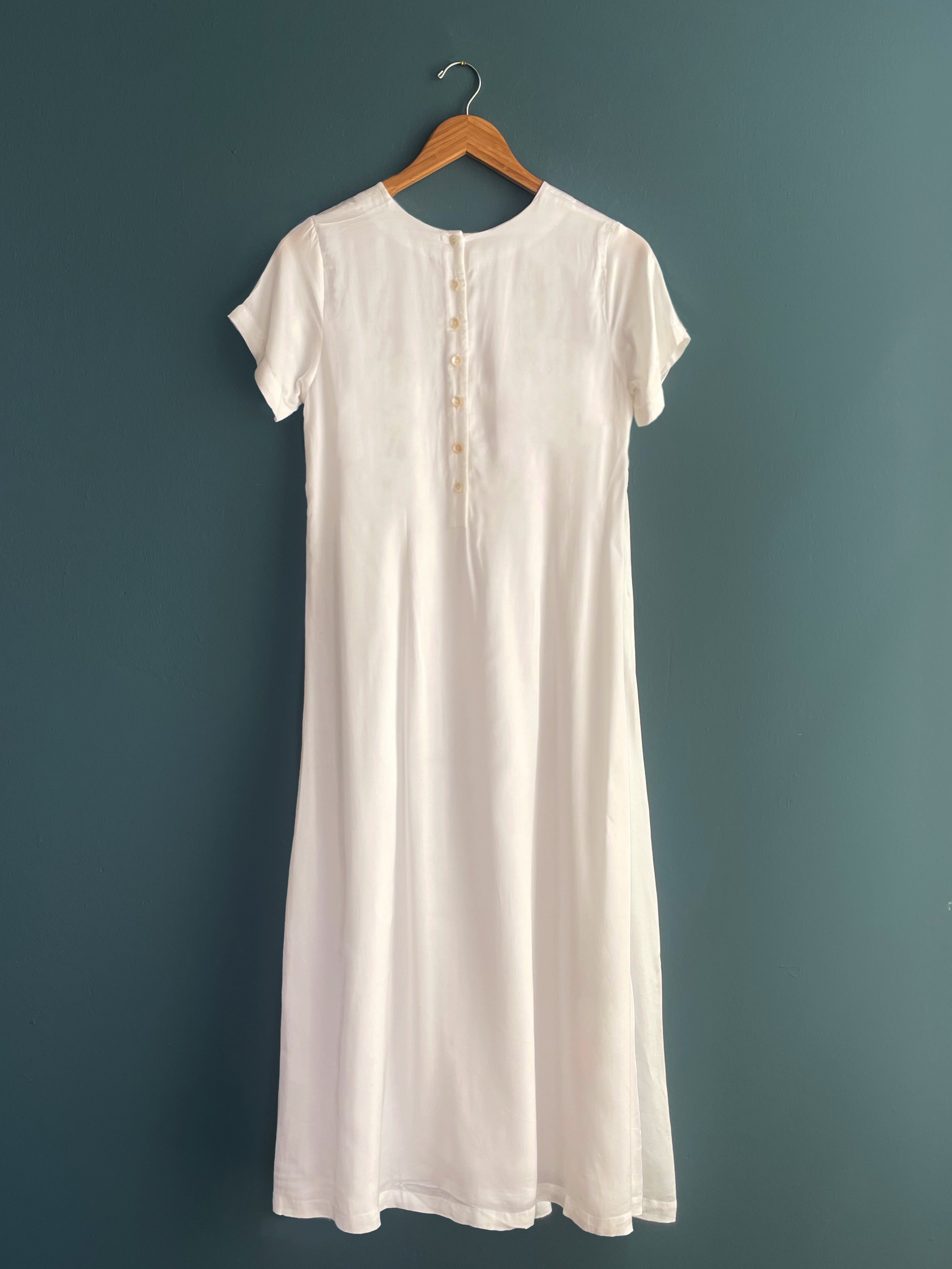 Mona Dress in Cotton Satin