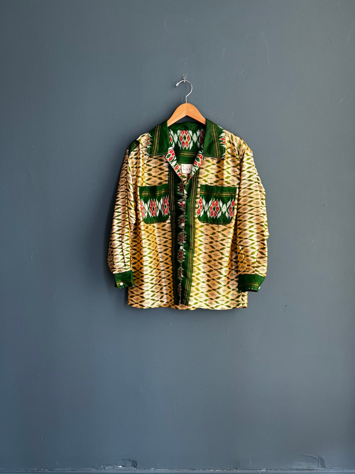 Unisex Patola Silk Sari Overshirt