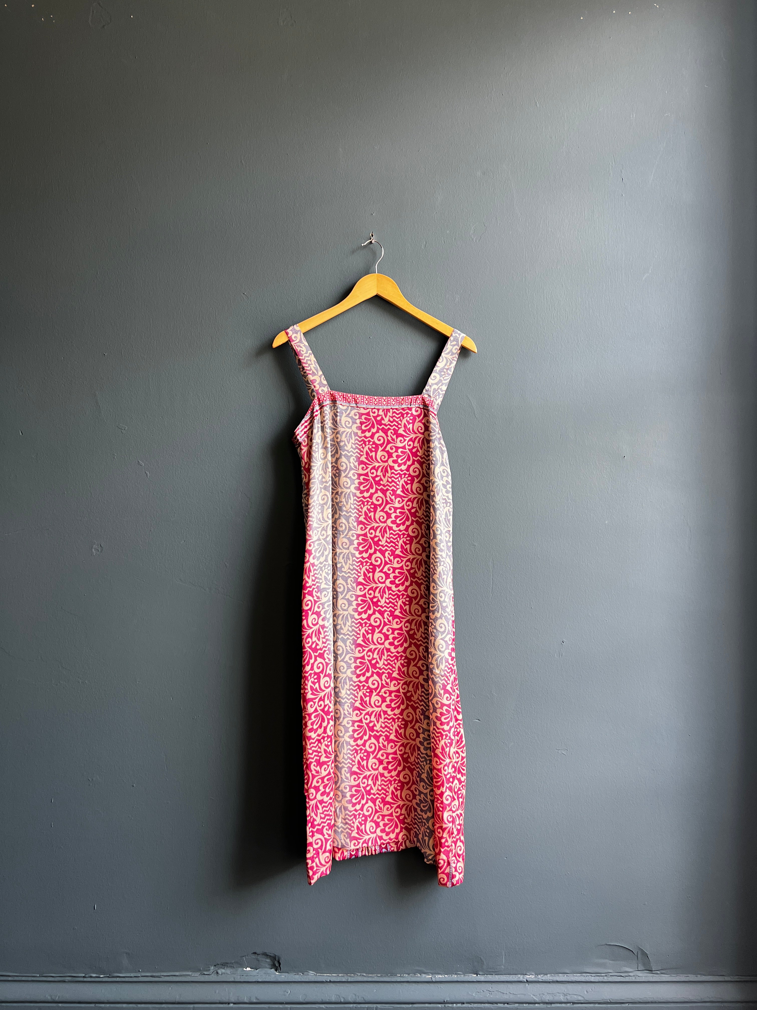 Recycled Sari Button Back Dress