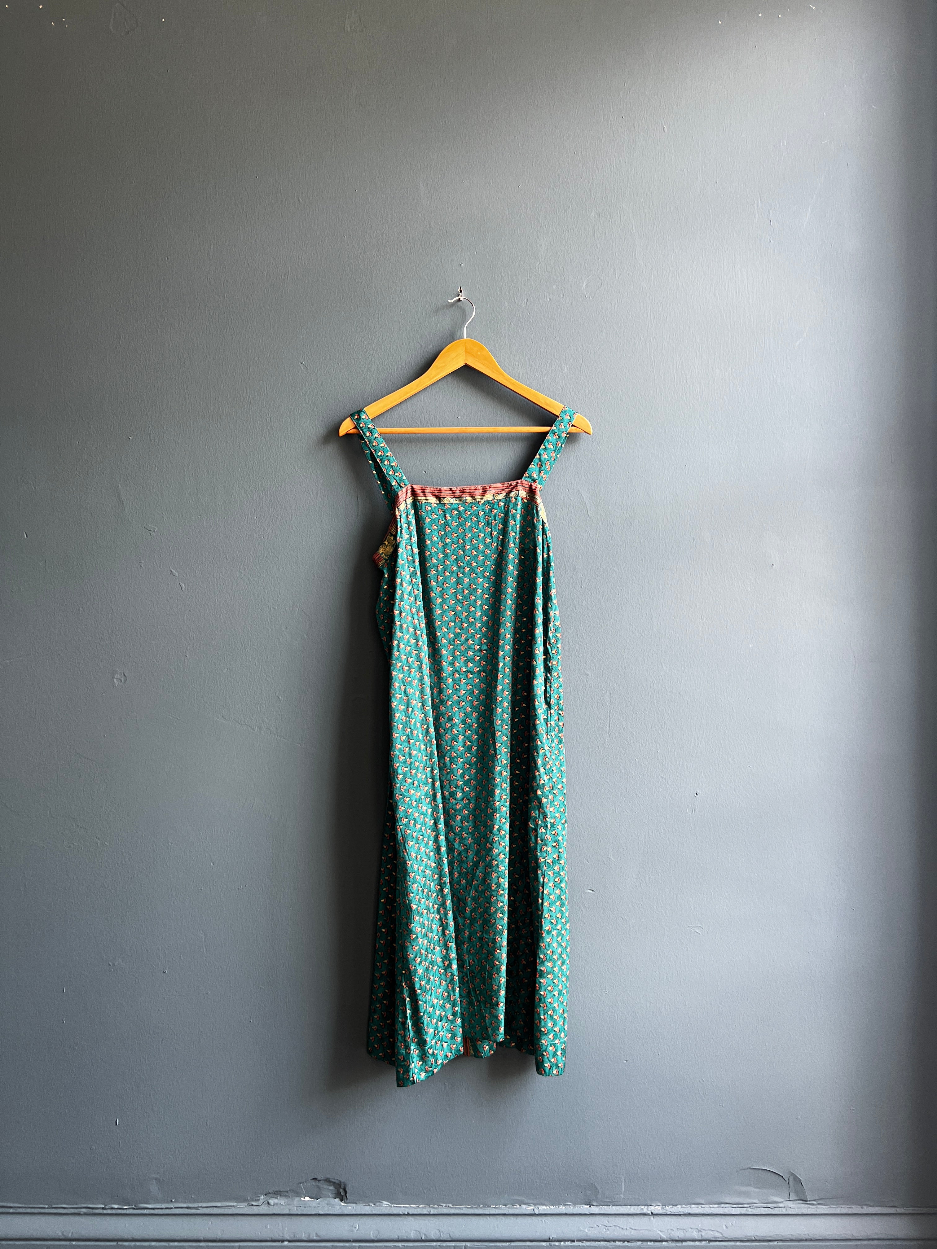 Recycled Sari Button Back Dress