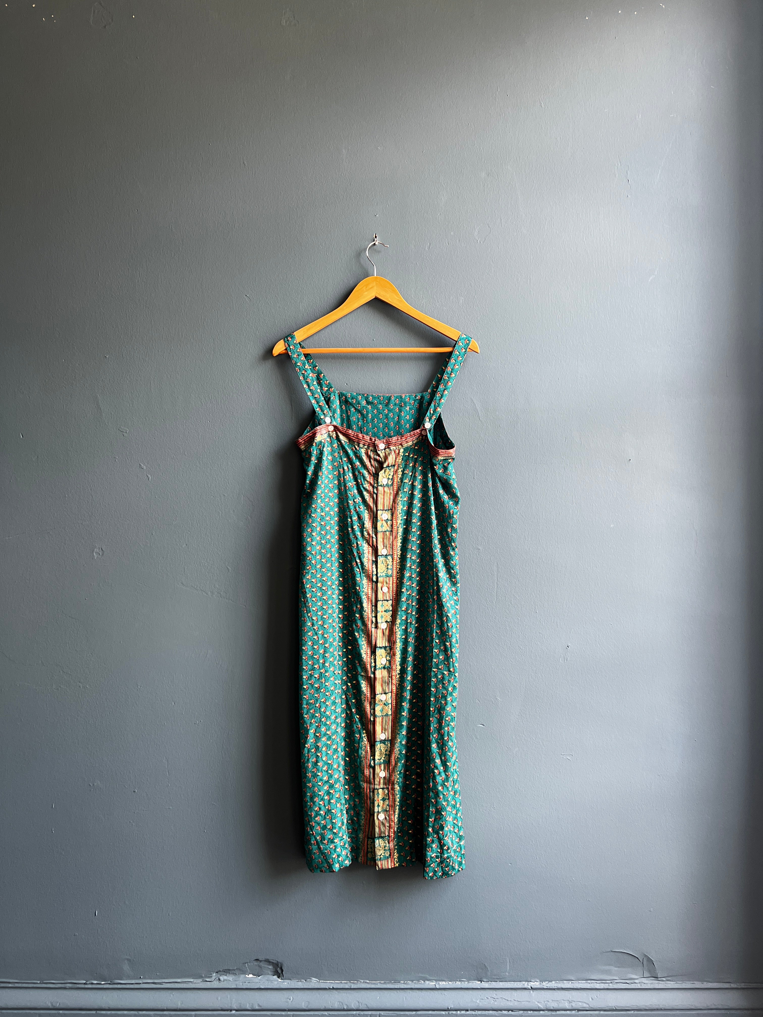 Recycled Sari Button Back Dress
