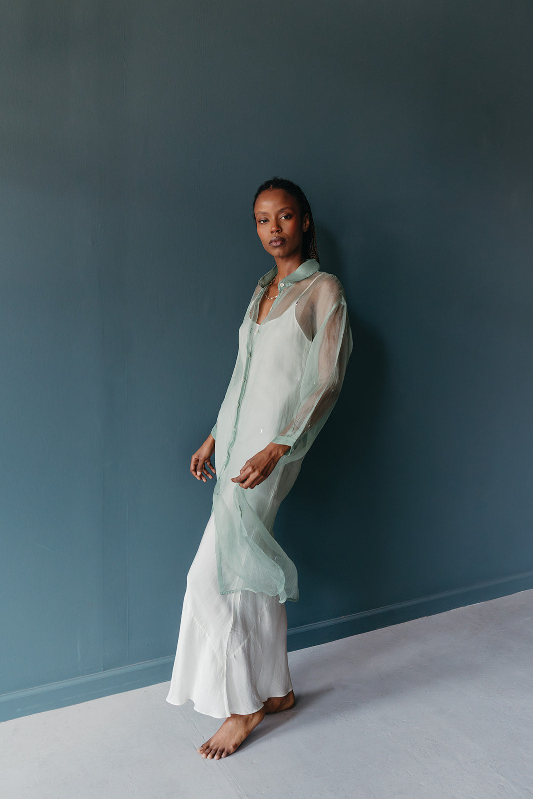 Doli Organza Overlay Dress | Spearmint