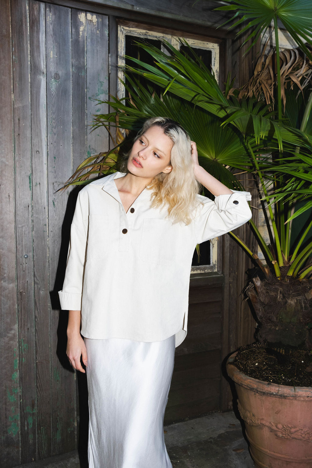 Unisex Canvas Overshirt | Natural